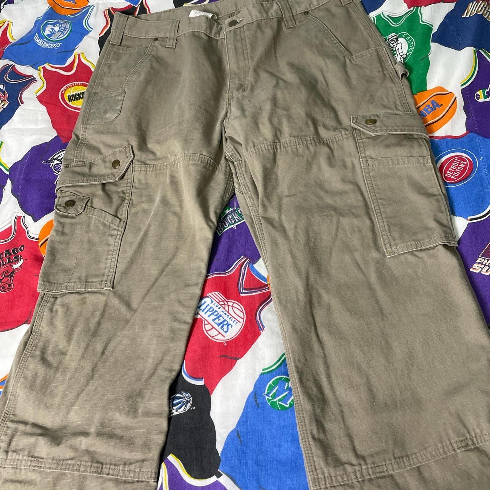 Carhartt × Vintage Vintage Carhartt Tactical Cargo Double Knee Workwear Pants Size US 38 / EU 54 - 4 Thumbnail