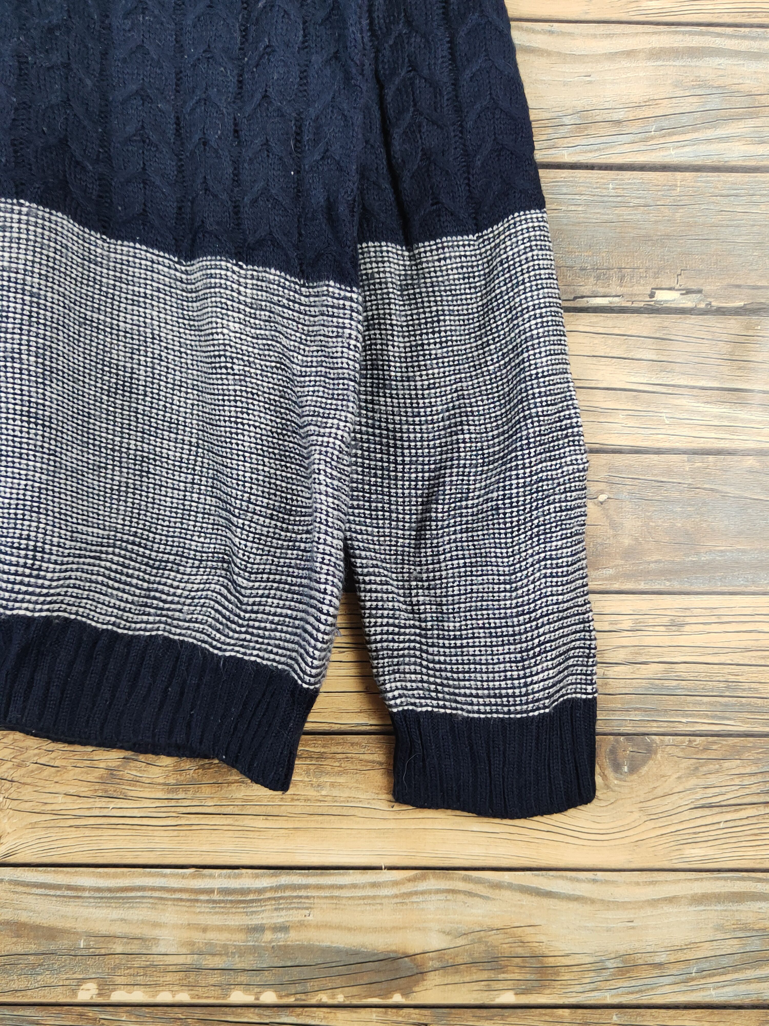 Aran Isles Knitwear A.v.v Homme Navy Knitwear Sweatshirts #W1436 Size US L / EU 52-54 / 3 - 6 Thumbnail