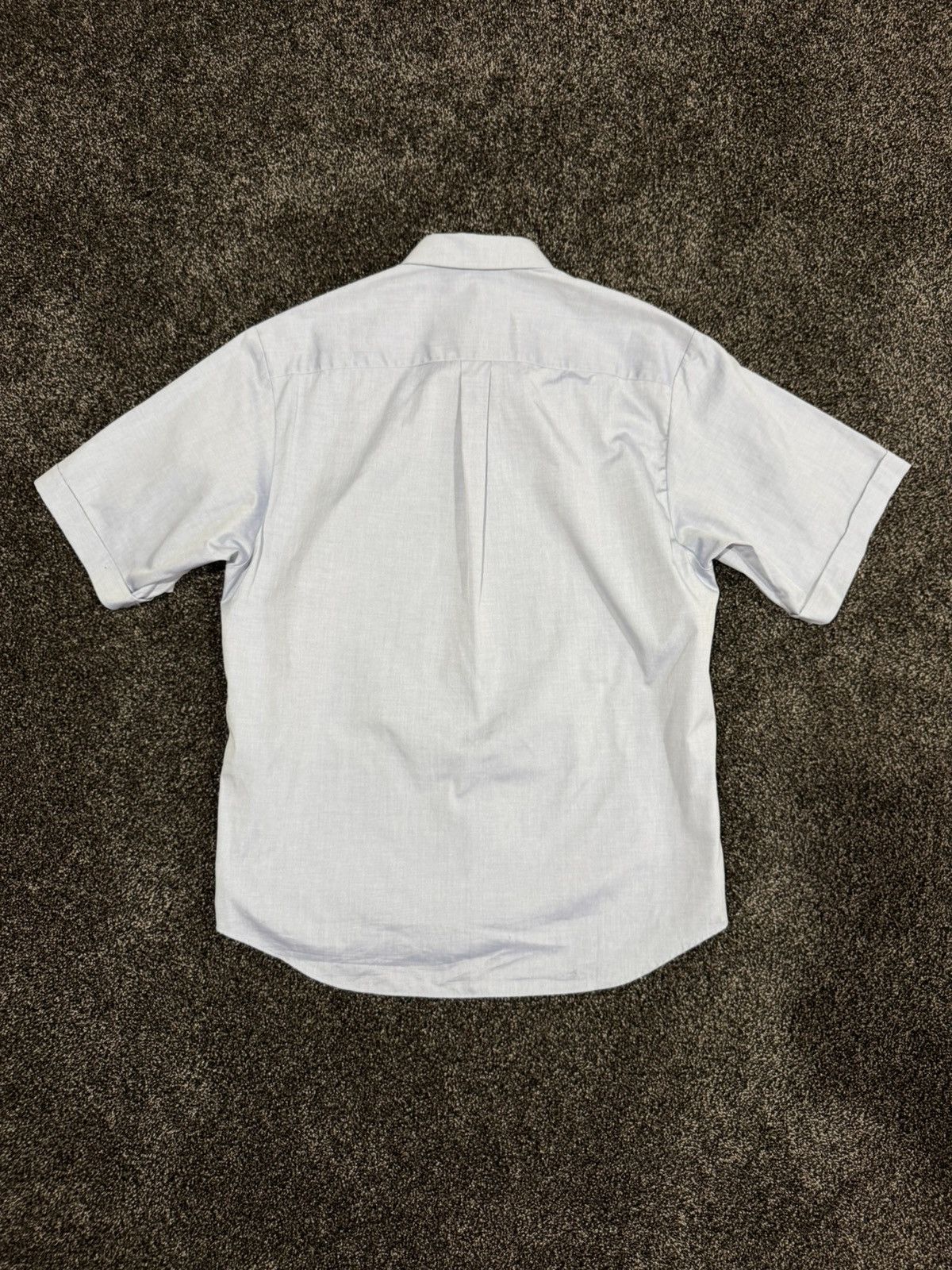 Adidas × Gucci Gucci x Adidas Light Blue / Gray Logo Oxford Button Up Shirt Size US M / EU 48-50 / 2 - 8 Thumbnail