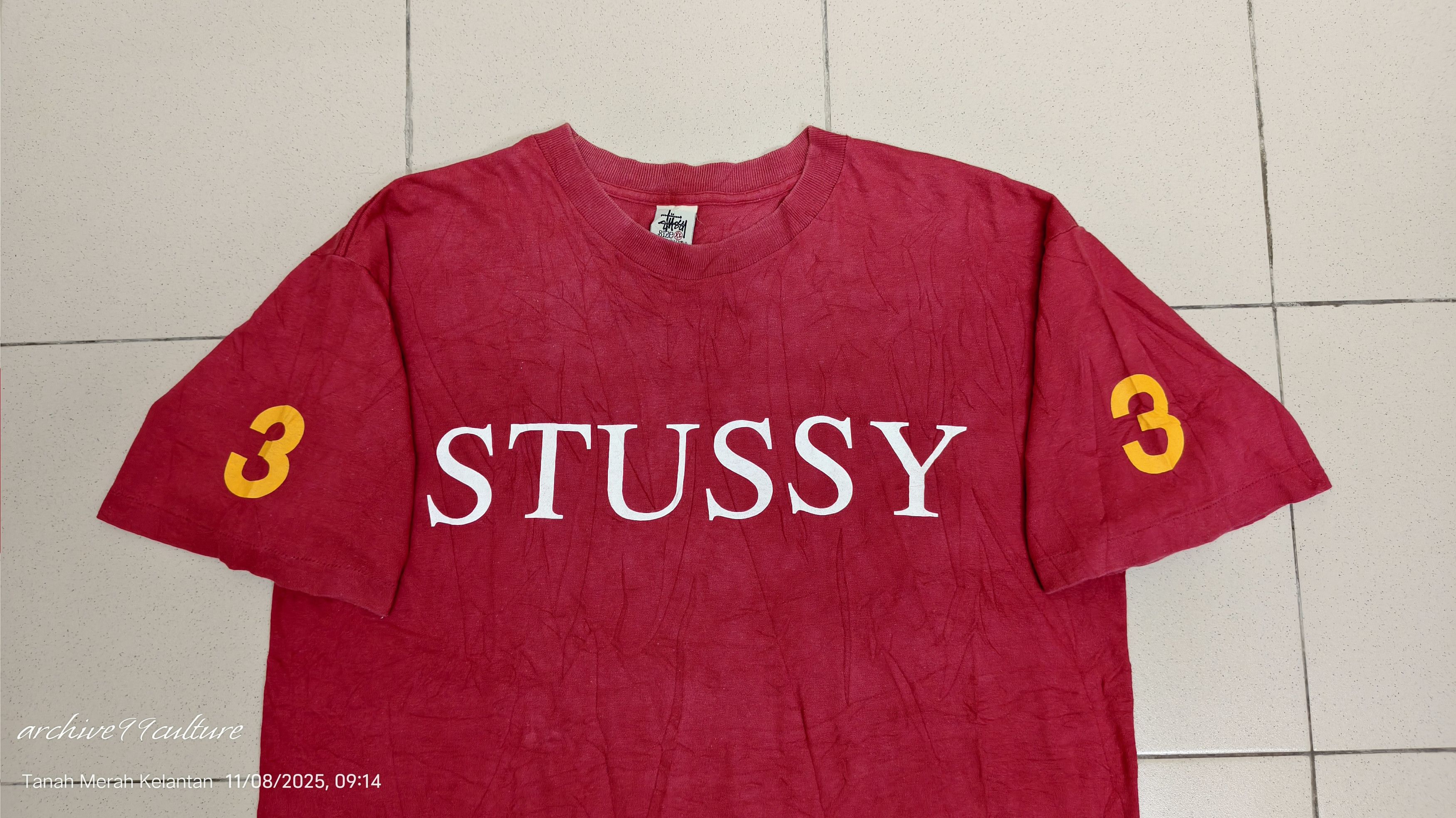 Stussy 90s Stüssy logo T-shirt with white USA tag very rare Size US XL / EU 56 / 4 - 7 Thumbnail