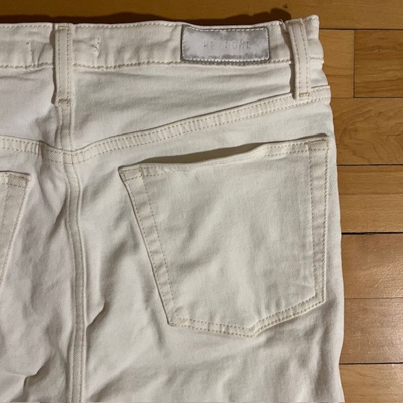 RE/DONE Re-done White Jeans - Fair Condition - Size 29 Size 29" - 1 Thumbnail