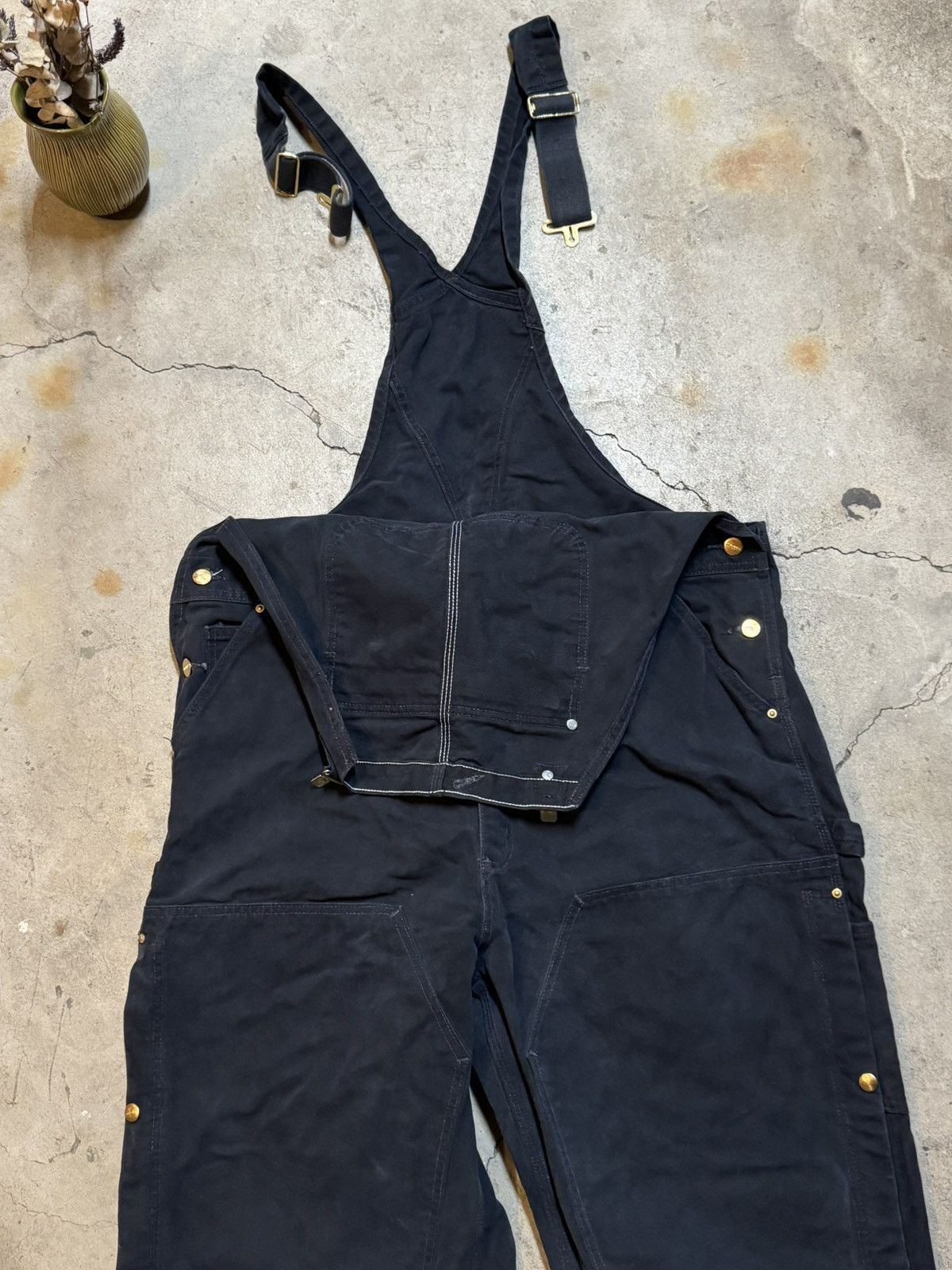 Carhartt Carhartt Double Knee Bib Overalls R37 Black Size 42 Workwear Size US 42 / EU 58 - 6 Thumbnail