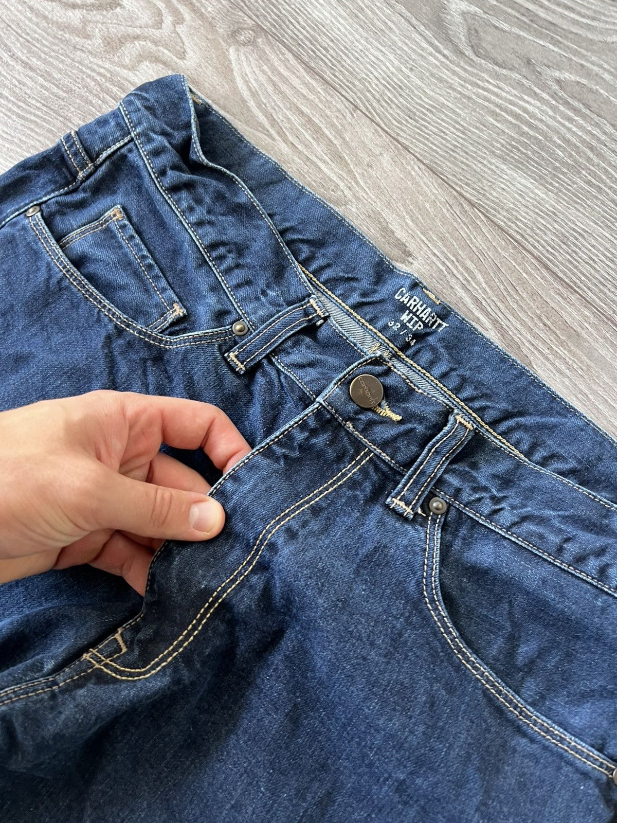 Carhartt Wip Carhartt WIP Blue Denim Selvage Vicious Pant Jeans Size US 32 / EU 48 - 12 Thumbnail