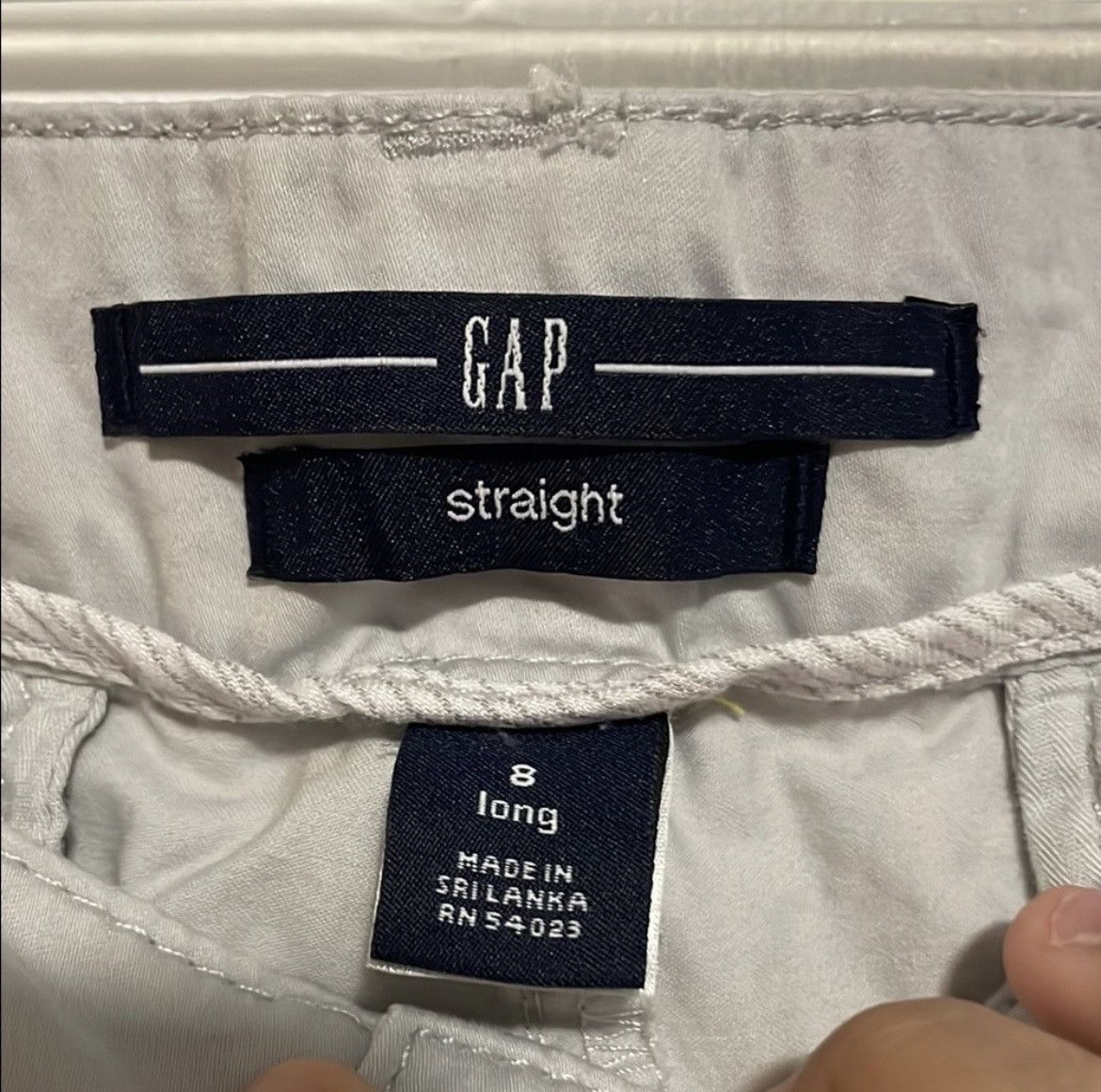 Gap GAP Grey Straight Leg Pants Size 30" / US 8 / IT 44 - 2 Thumbnail