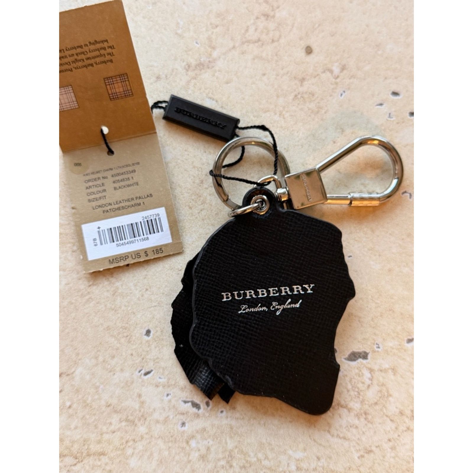 Burberry NWT Burberry London Leather Pallas Patch Charm Knight Helmet Size ONE SIZE - 4 Thumbnail