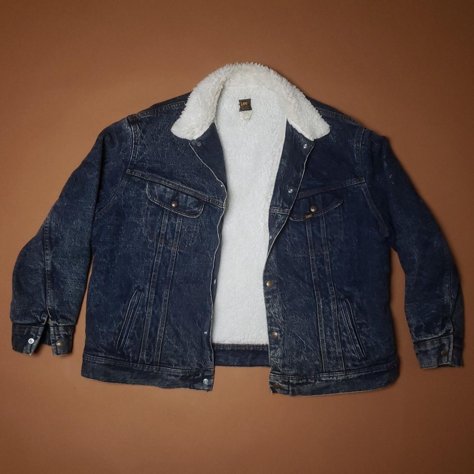 Lee Vintage 90s Lee sherpa denim jacket Mens XL Size US XL / EU 56 / 4 - 3 Thumbnail