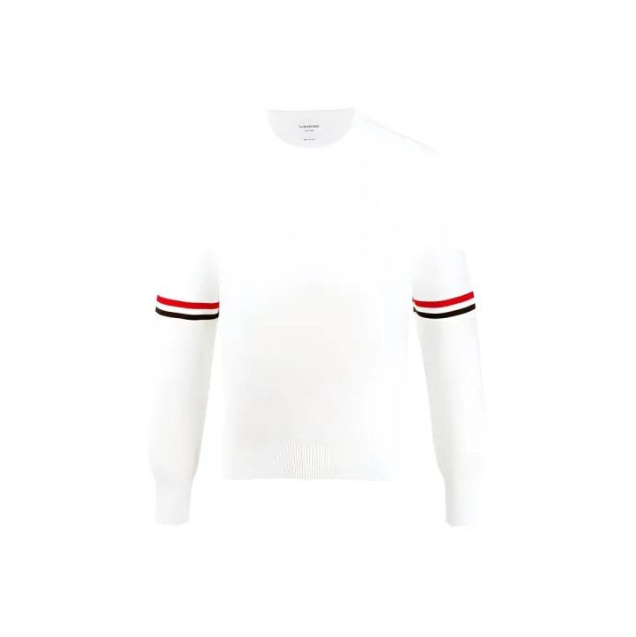 Thom Browne Classic Stripe Crewneck Sweater for Men