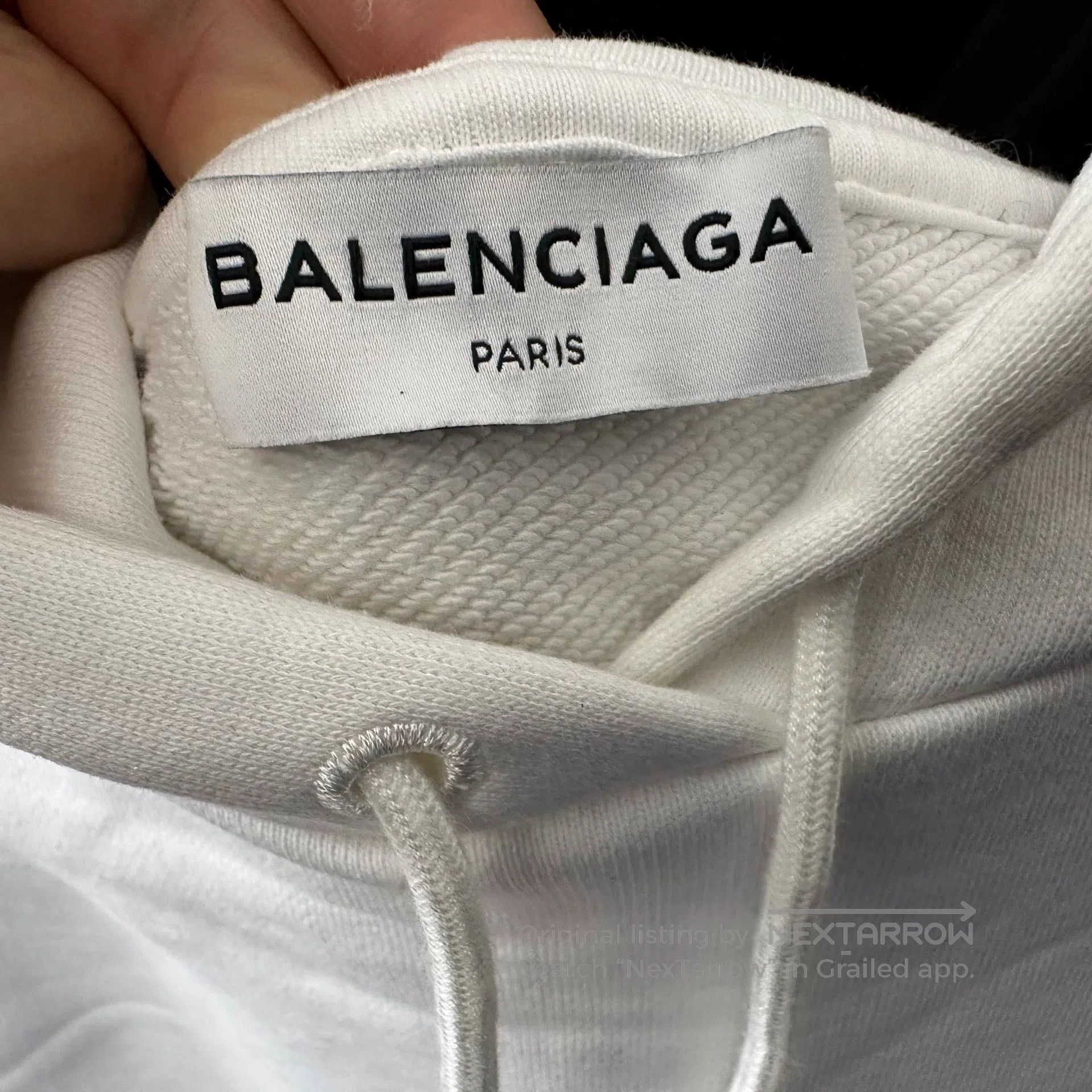 Balenciaga balenciaga white logo hoodie in xs size. Size US XS / EU 42 / 0 - 3 Thumbnail