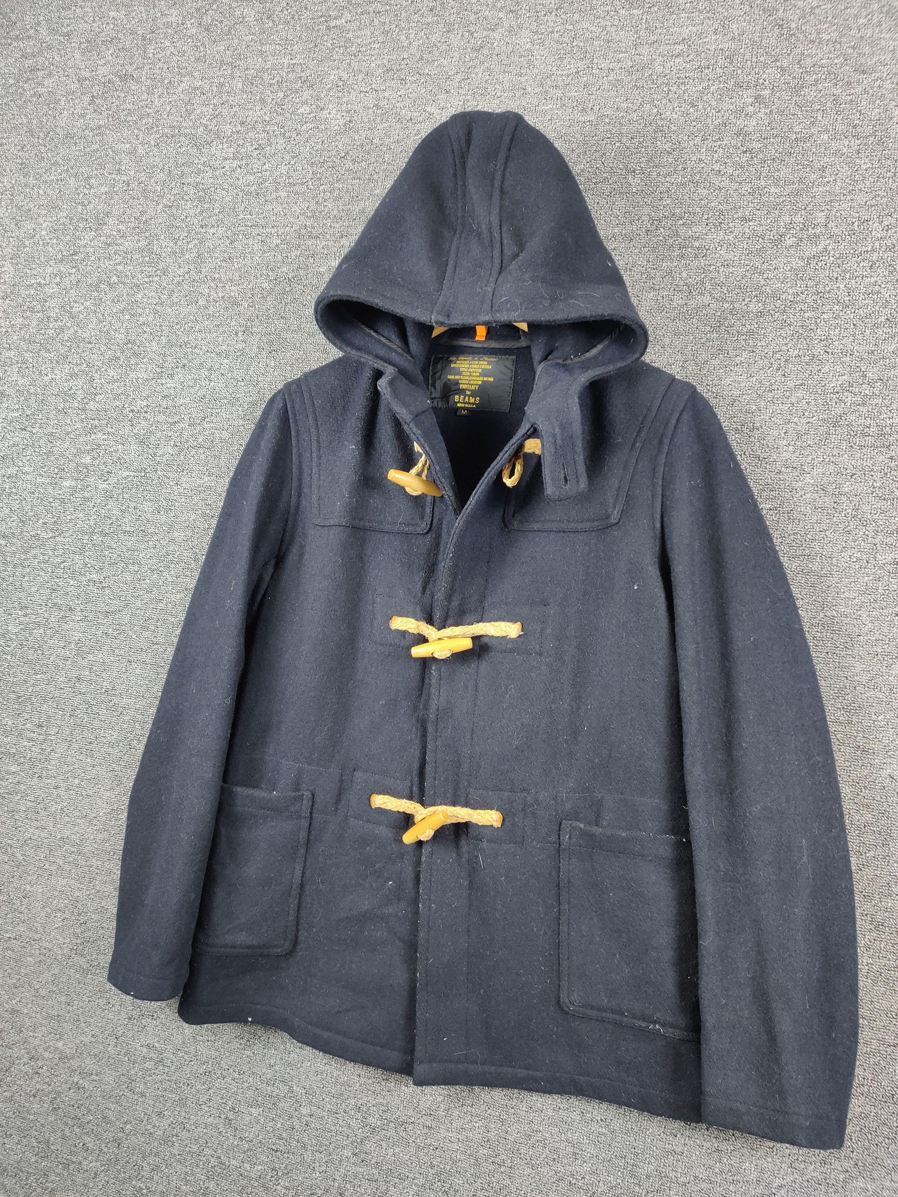 Beams Plus Vintage Beams Duffle Wool Coat Size US M / EU 48-50 / 2 - 2 Thumbnail