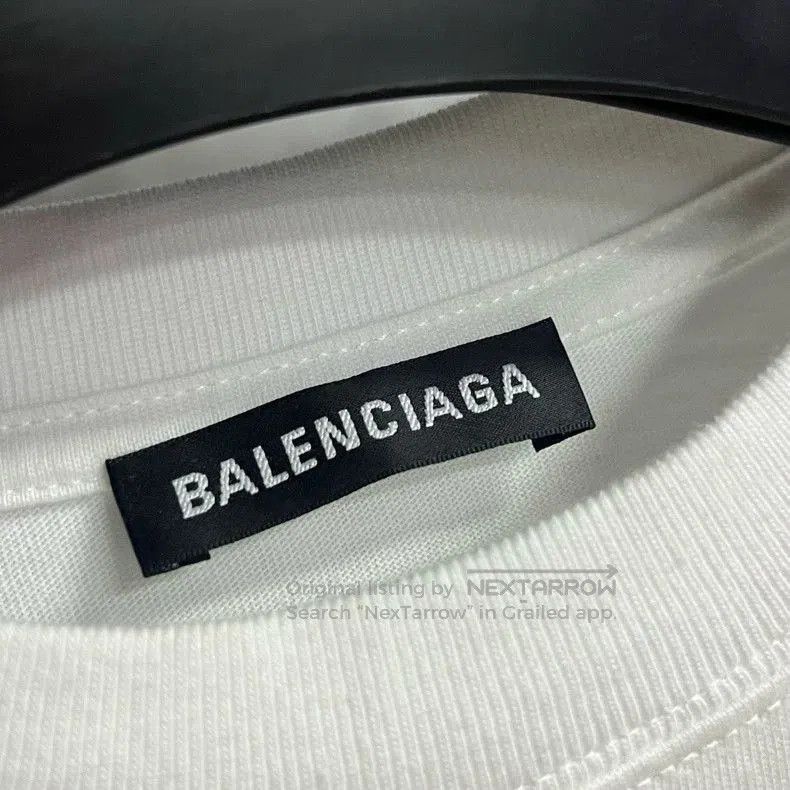 Balenciaga Balenciaga White Crewneck Short Sleeve T-shirt. Size US S / EU 44-46 / 1 - 3 Thumbnail