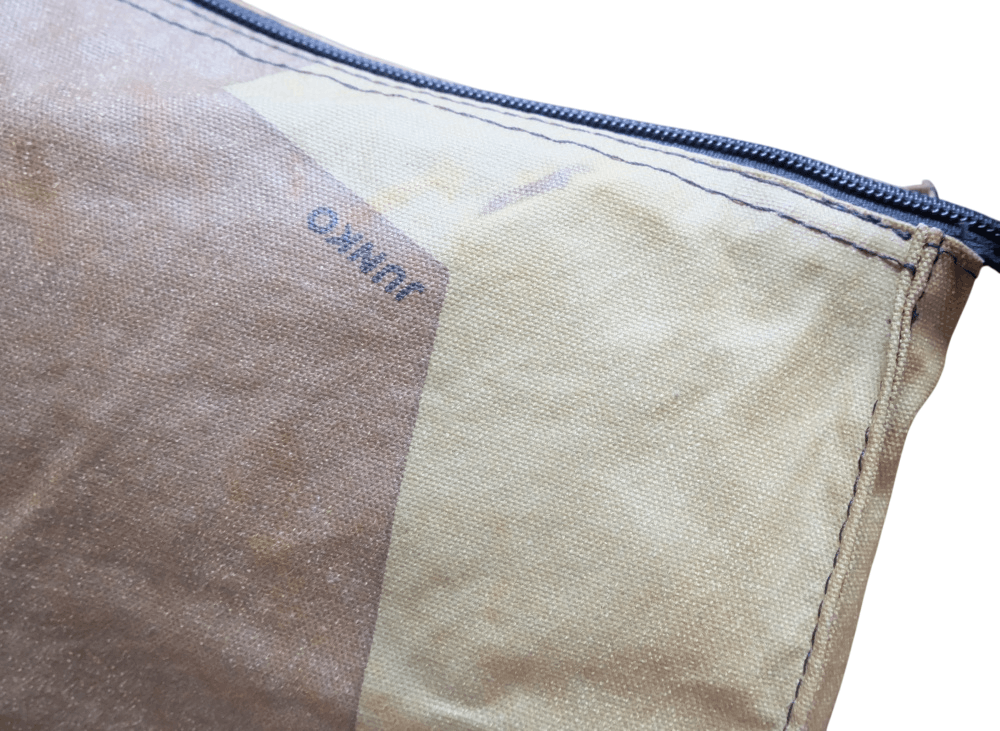 Mr. Junko Junko Pouch Bag Green Brown Coated Fabric Size ONE SIZE - 2 Thumbnail