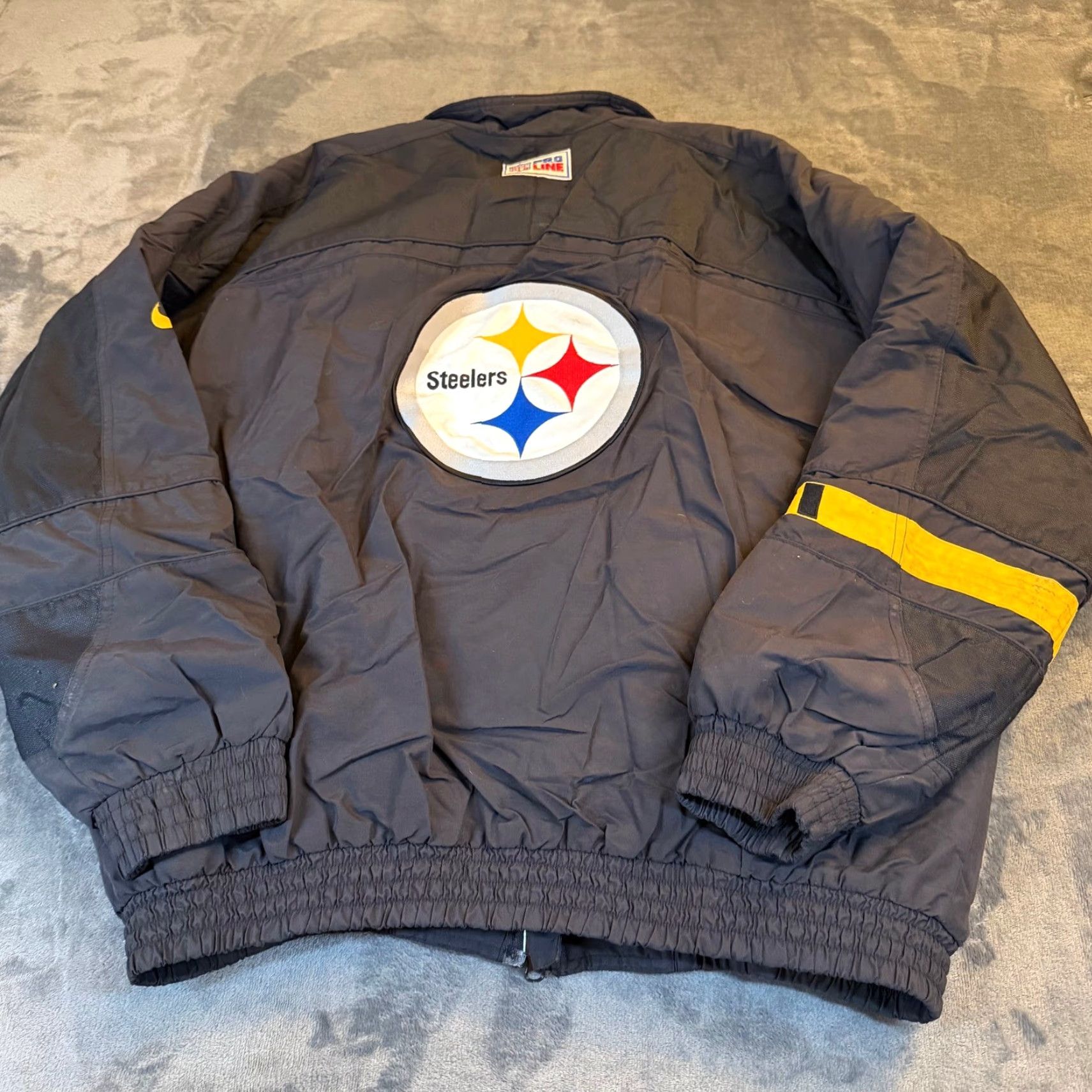 Nike VINTAGE Nike Pittsburgh Steelers NFL Pro Line Full Zip Jacket Men's Large Black Size US L / EU 52-54 / 3 - 5 Thumbnail