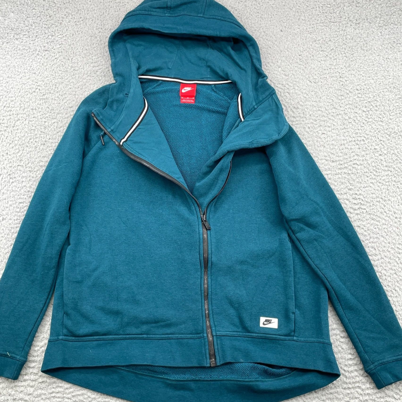 Nike Nike Cape Hoodie Women's Med Teal Asymmetric High Neck Boxy Athleisure Training Size M / US 6-8 / IT 42-44 - 4 Thumbnail