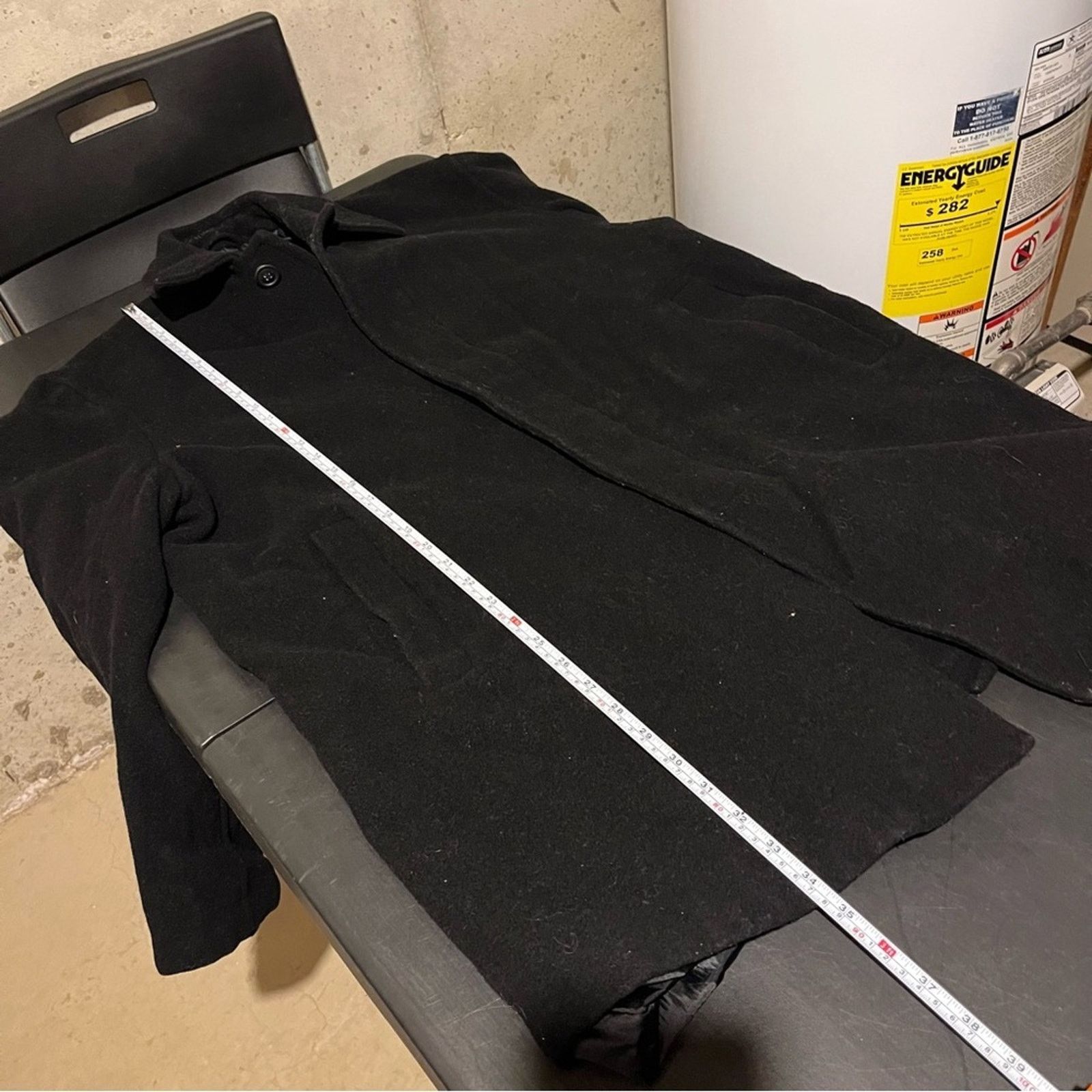 Liz Claiborne Liz Claiborne Italian Wool Blend Black Coat Sz L Peacoat Size US L / EU 52-54 / 3 - 7 Thumbnail