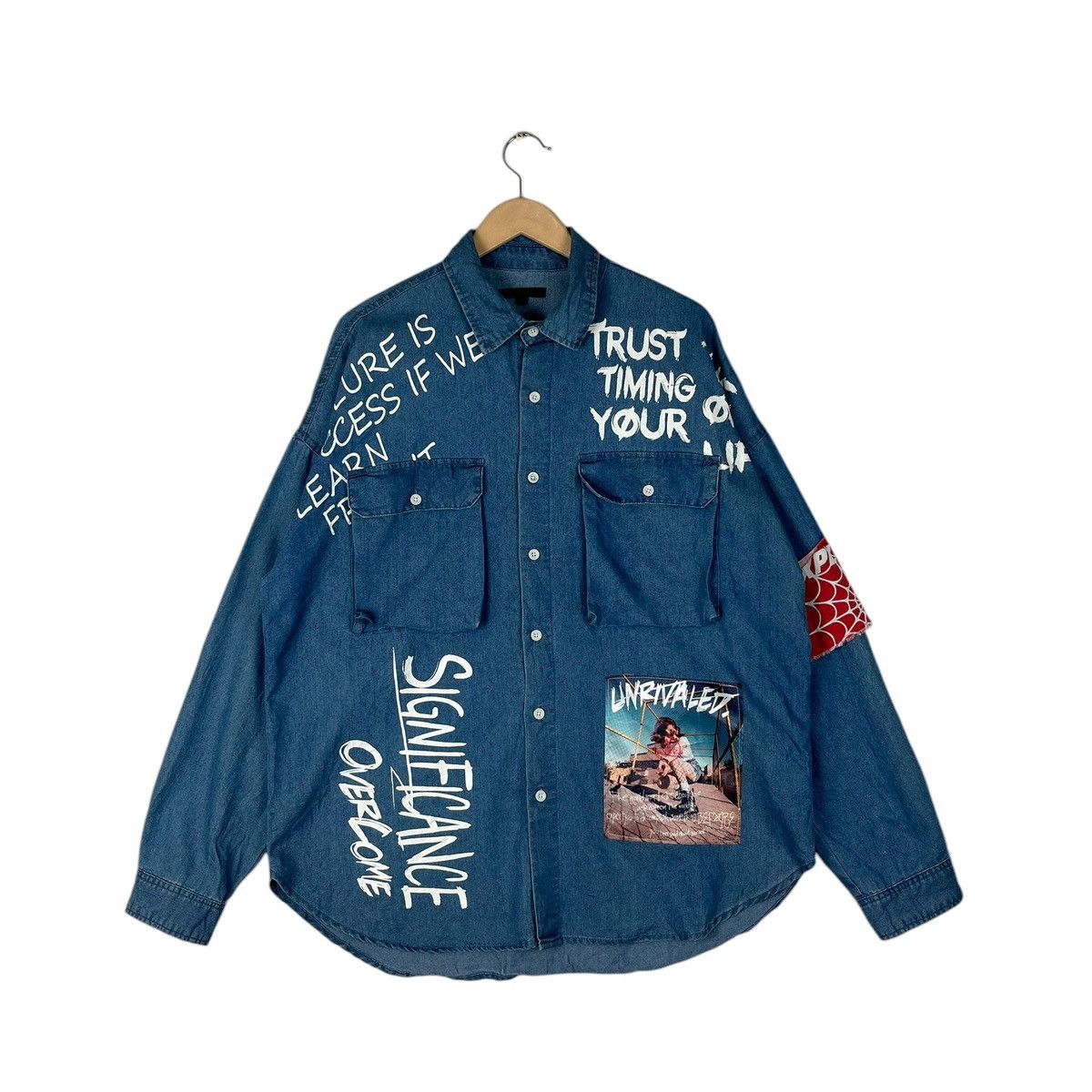 Hysteric Glamour Oversized Bikestar Exploited Underground Button Up Size US XXL / EU 58 / 5 - 1 Thumbnail