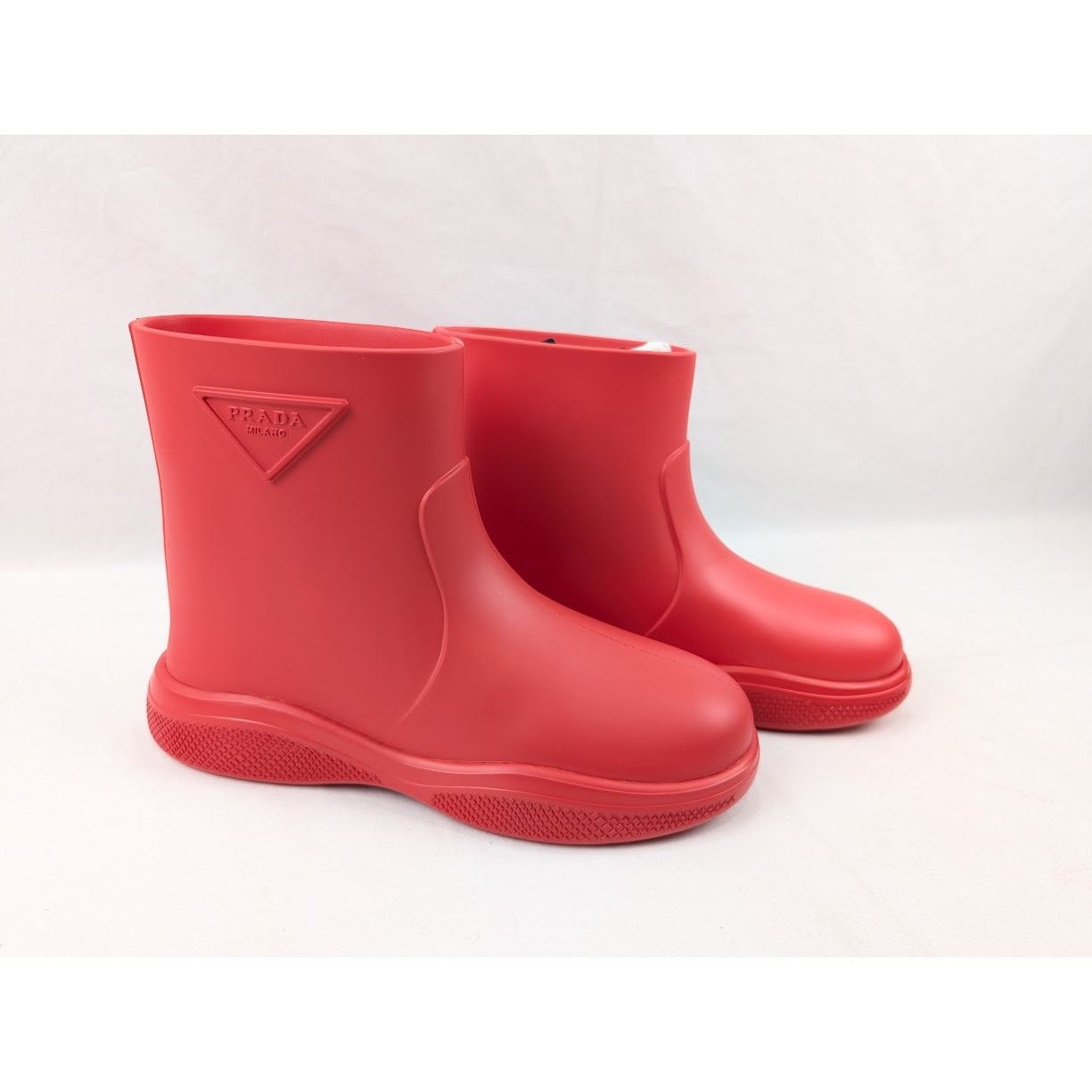 Prada o1rshd1 Mellow Ankle Boots in Rosso Size US 10 / EU 43 - 11 Thumbnail