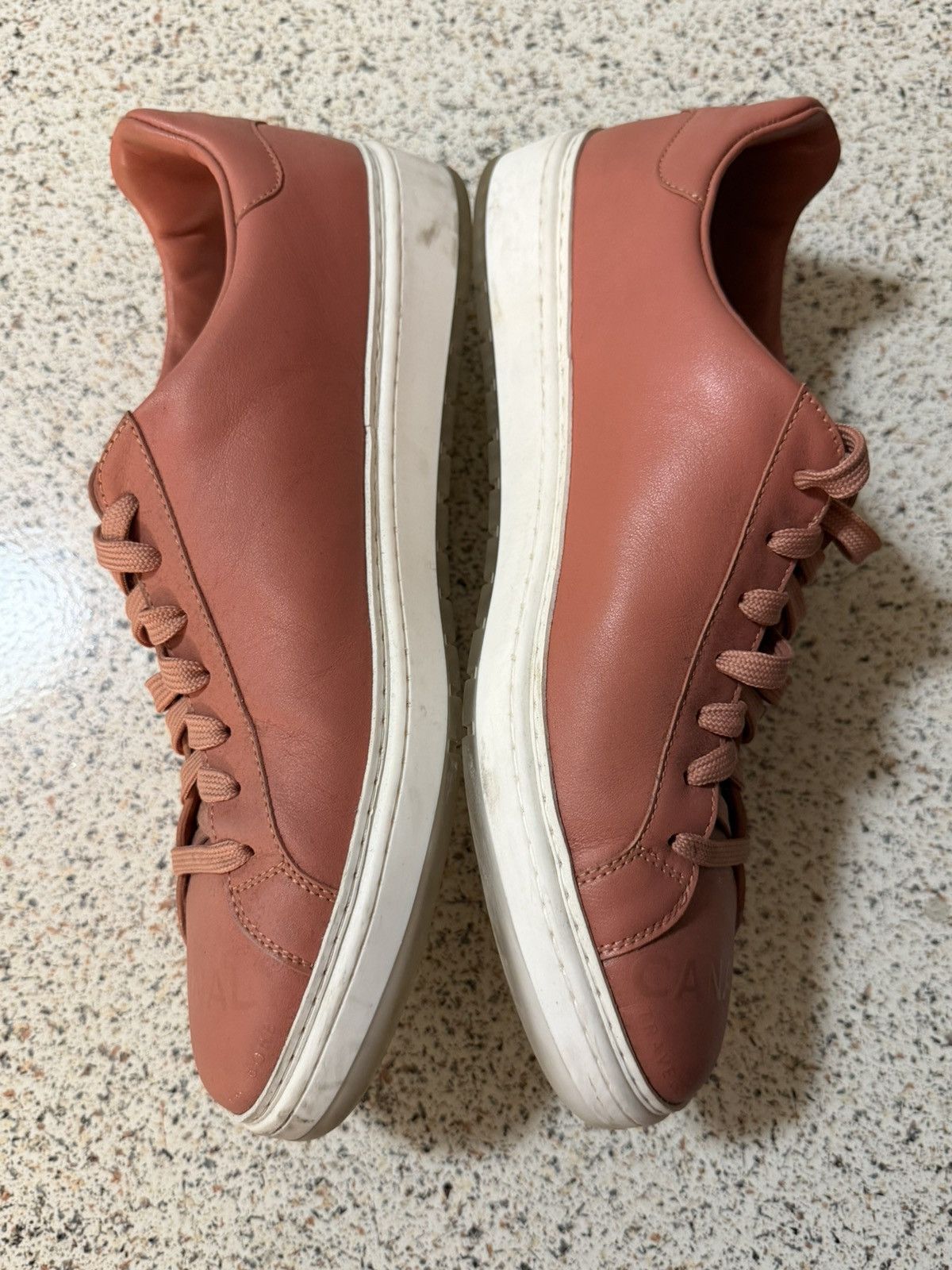 Canali 8on8 Pink Low Top Sneakers Size US 10 / EU 43 - 3 Thumbnail