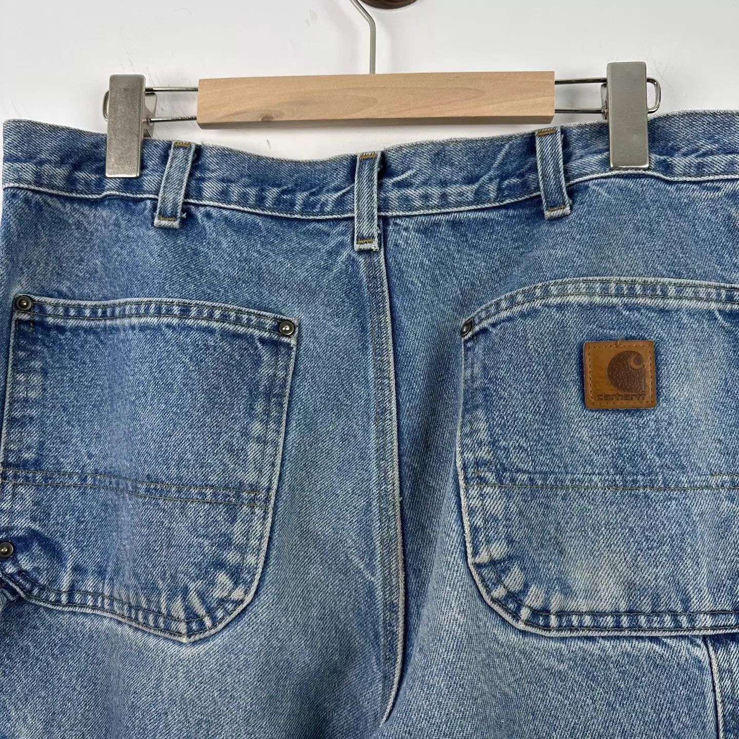 Carhartt Carhartt B73 Washed Distressed Carpenter 33x32 Size US 33 - 4 Thumbnail