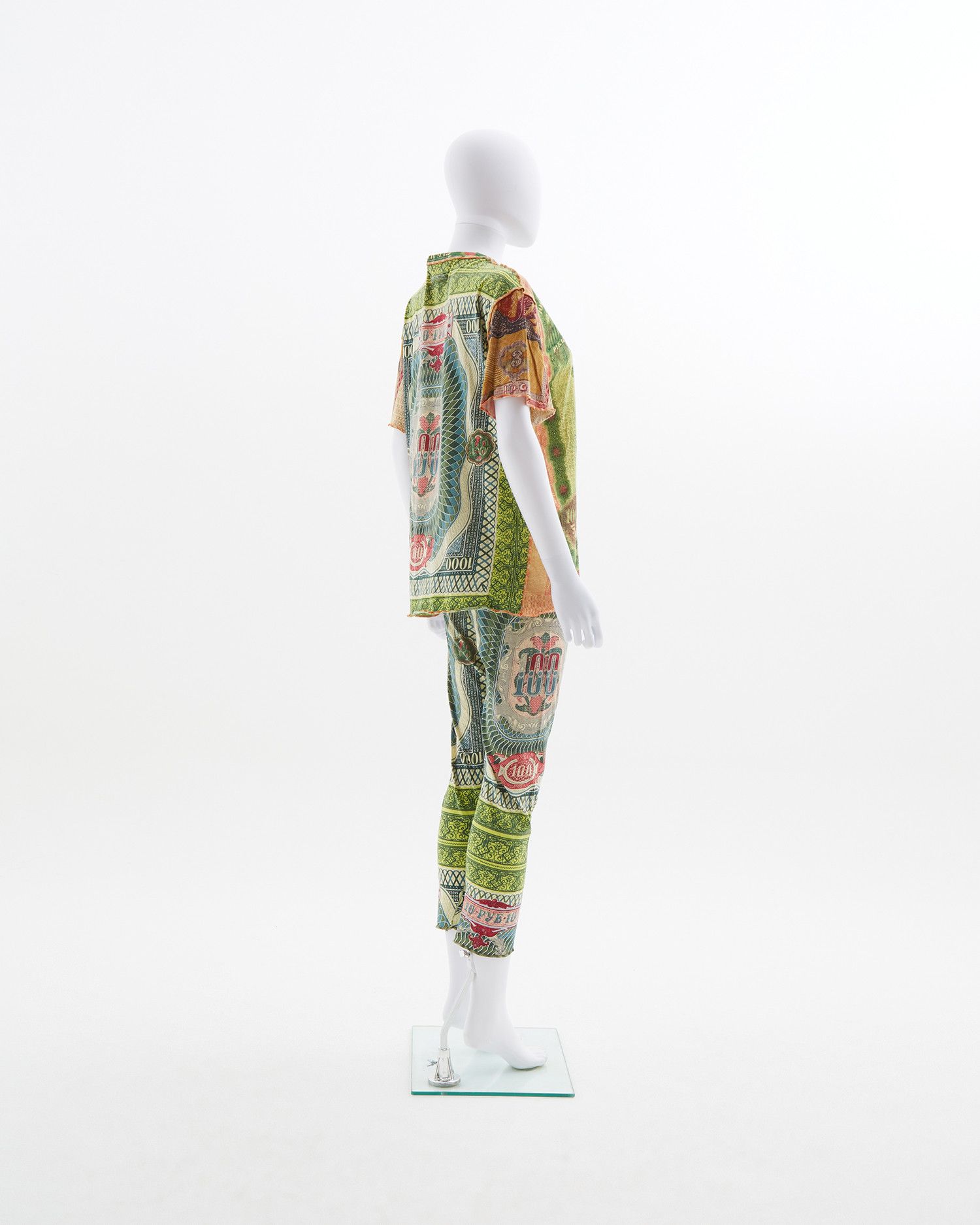 Jean Paul Gaultier S/S 1994 “Les Tatouages” baroque sculptures money dollar set Size M / US 6-8 / IT 42-44 - 5 Thumbnail