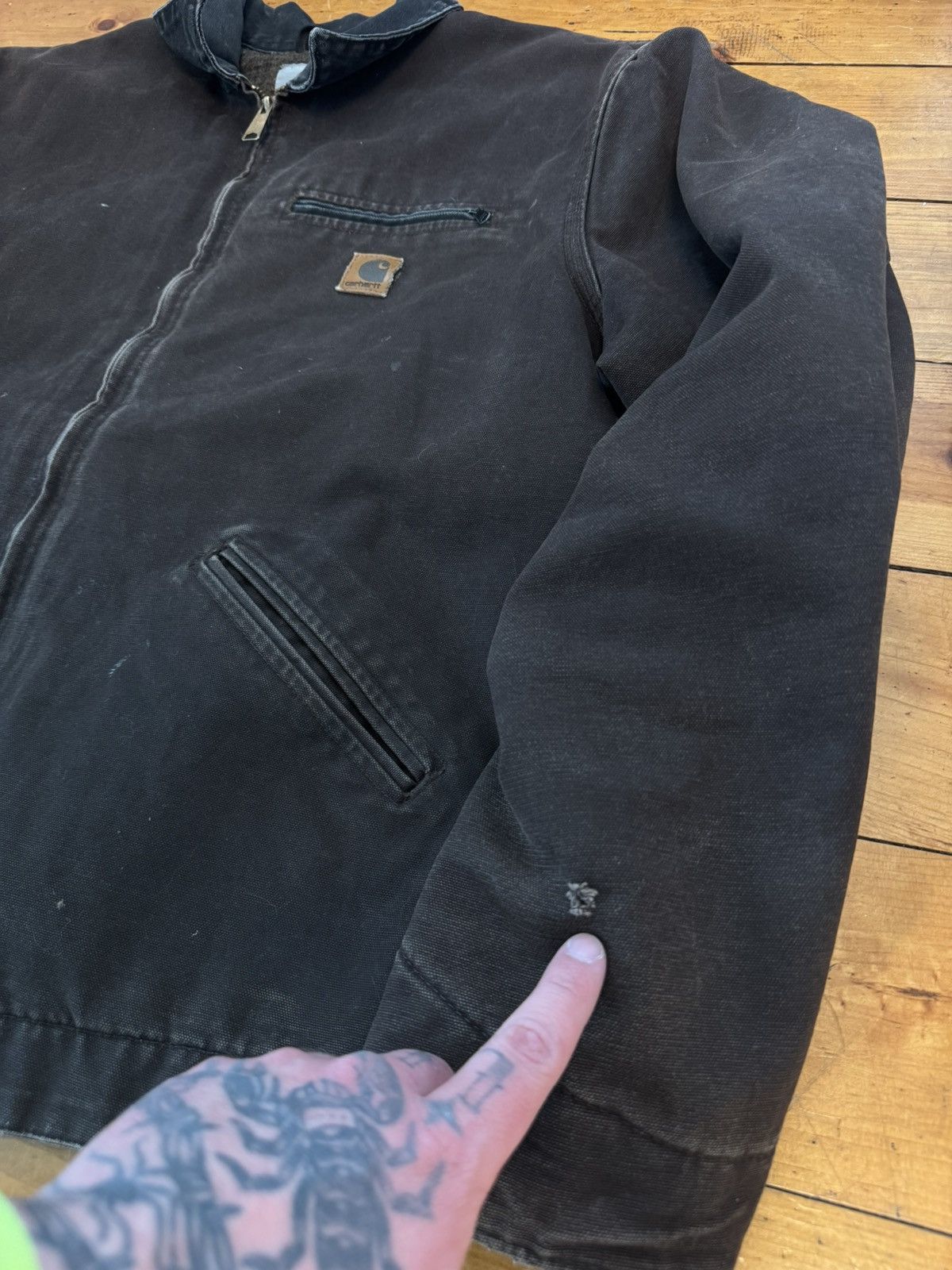 Carhartt Vtg Y2k ‘07 J97 DKB Brown Carhartt Detroit Jacket. Size XLT Size US XL / EU 56 / 4 - 8 Thumbnail
