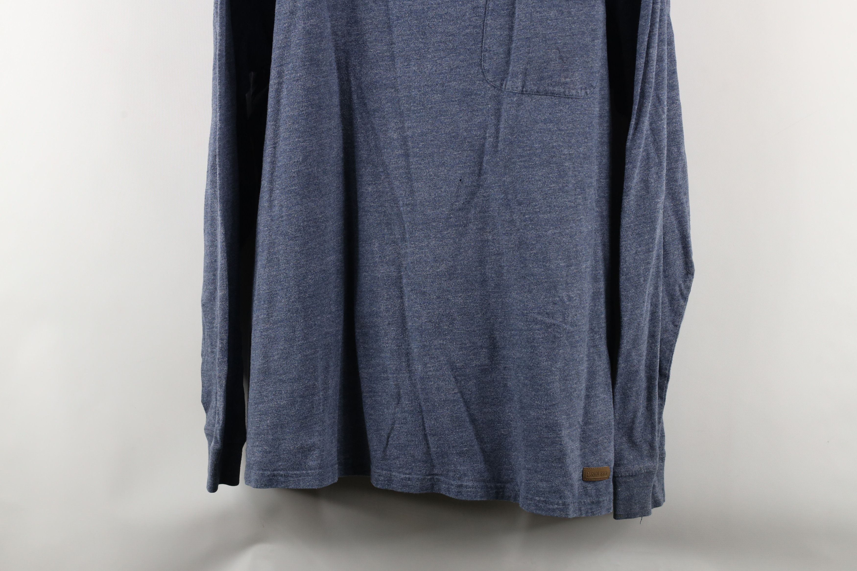 Pendleton × Vintage Vintage Pendleton Spell Out Long Sleeve Pocket T-Shirt Size US L / EU 52-54 / 3 - 3 Thumbnail