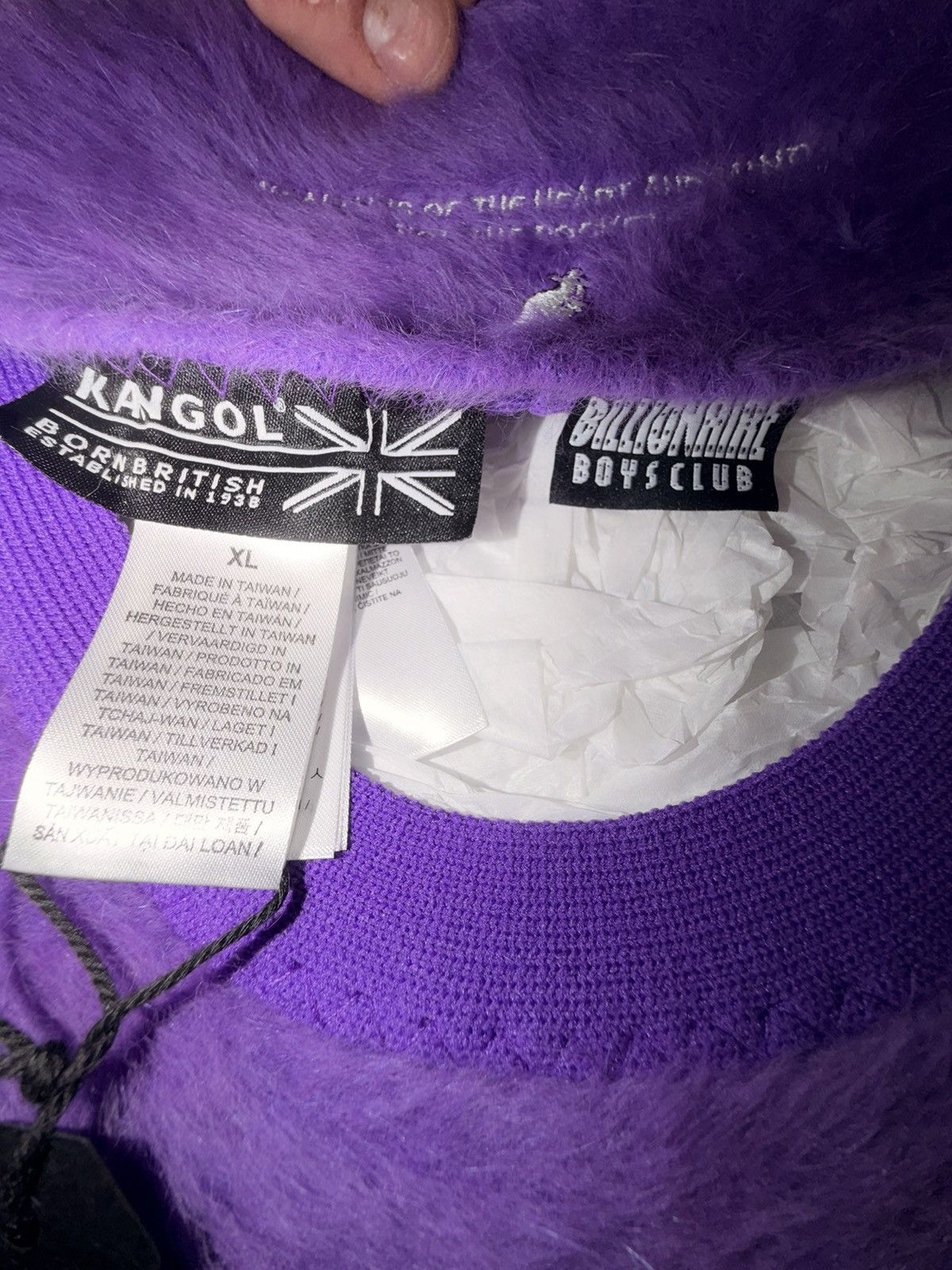 Billionaire Boys Club BILLIONAIRE BOYS CLUB X KANGOL FUGORA HAT PURPLE XL Size ONE SIZE - 5 Thumbnail