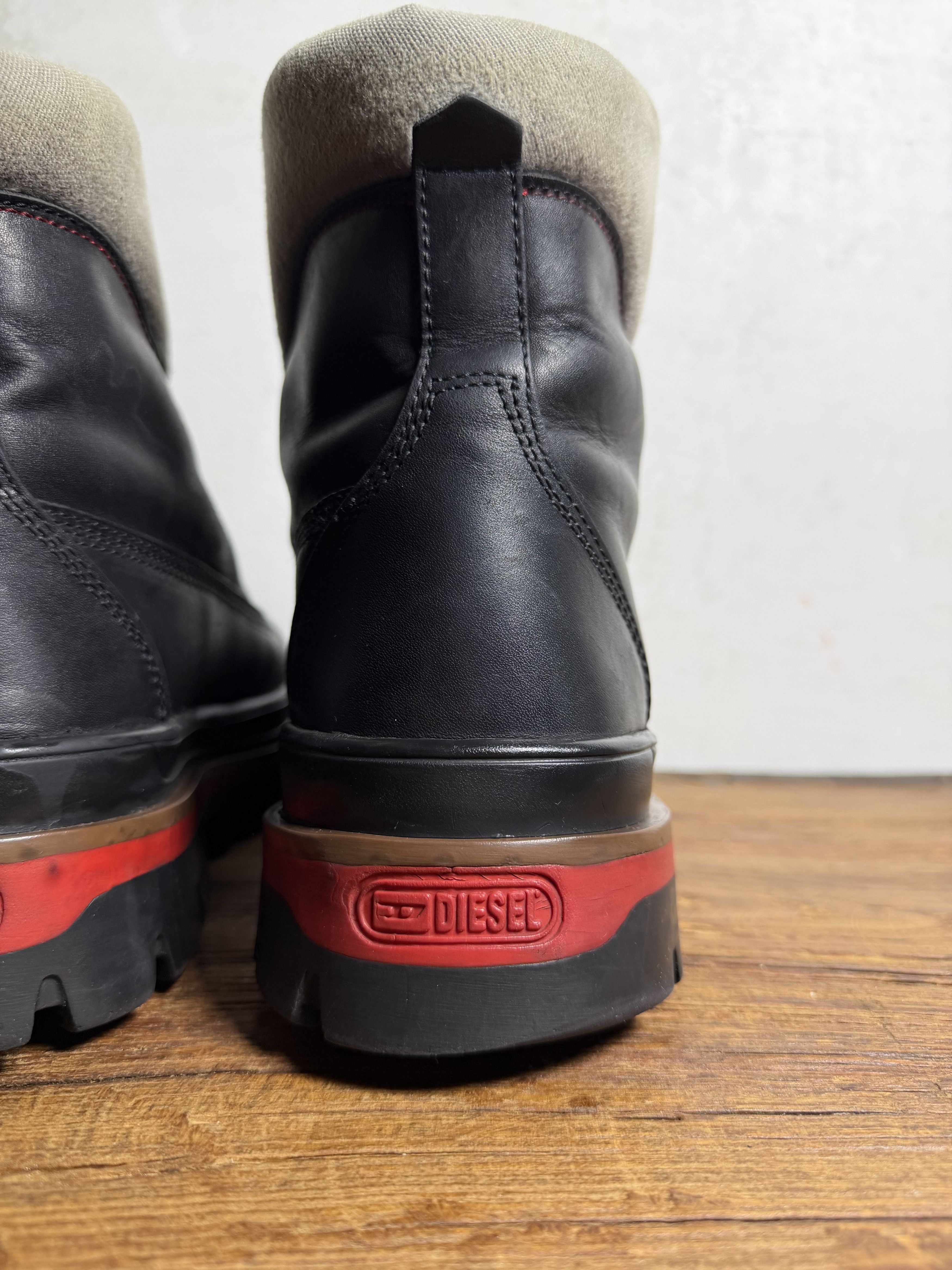 Diesel Diesel D-Hammer Black Boots Size US 11 / EU 44 - 5 Thumbnail