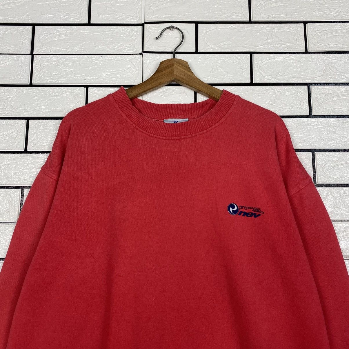 Japanese Brand 📌Vintage Sweatshirt Crewneck Nev Sportswear Big Logo Size US L / EU 52-54 / 3 - 4 Thumbnail