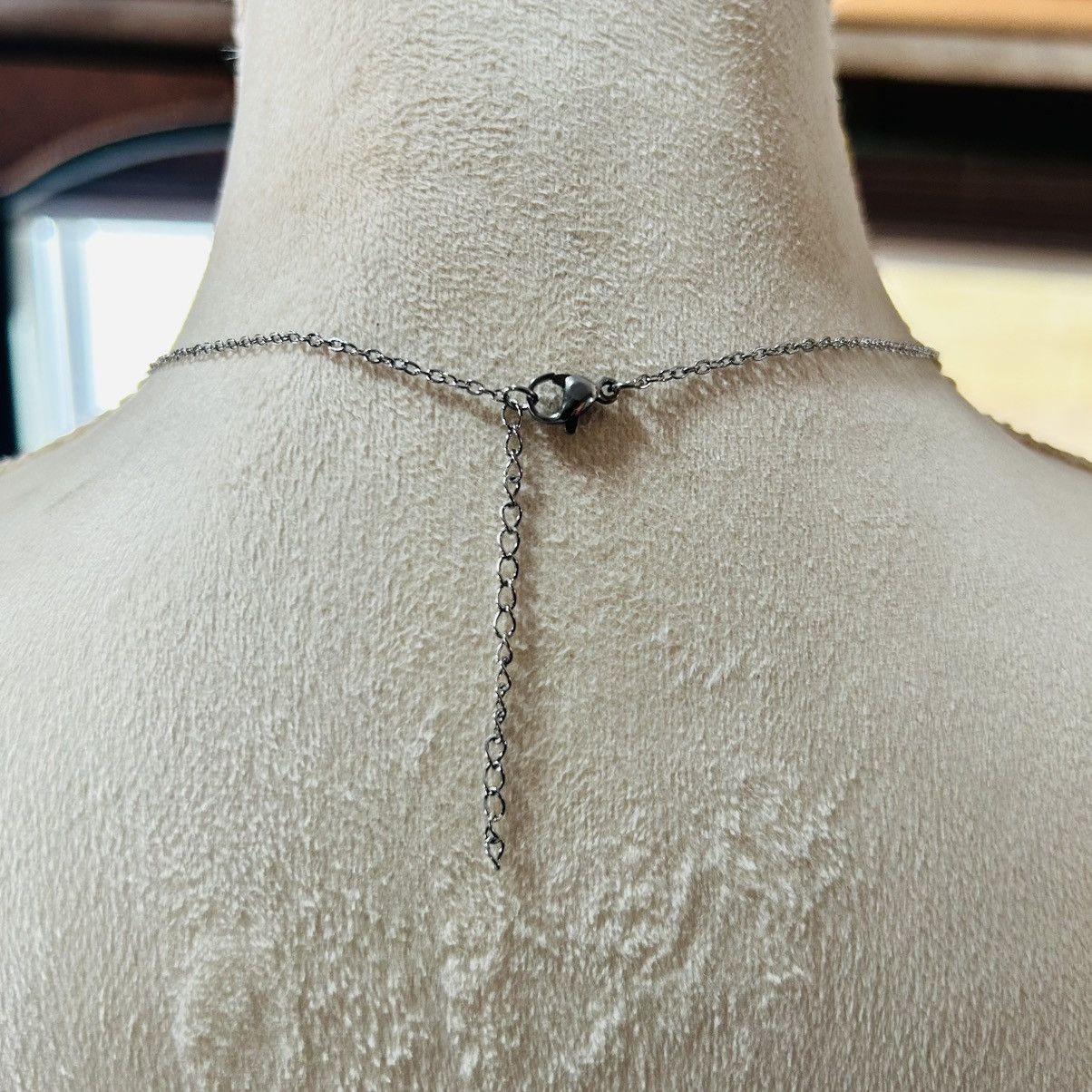 Vintage Vintage CLIFT pewter atomic pendant on chain necklace Size ONE SIZE - 5 Thumbnail