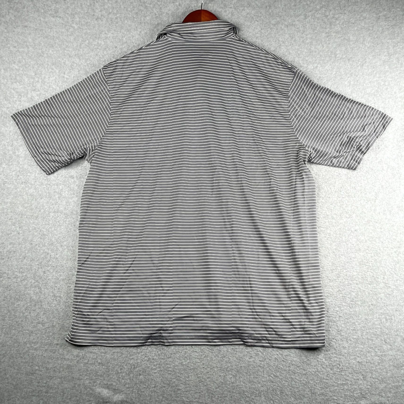 Vintage Russle Florida State Seminoles FSU Polo Shirt Mens XL Gray White Striped Stretch Casual Size US XL / EU 56 / 4 - 5 Thumbnail