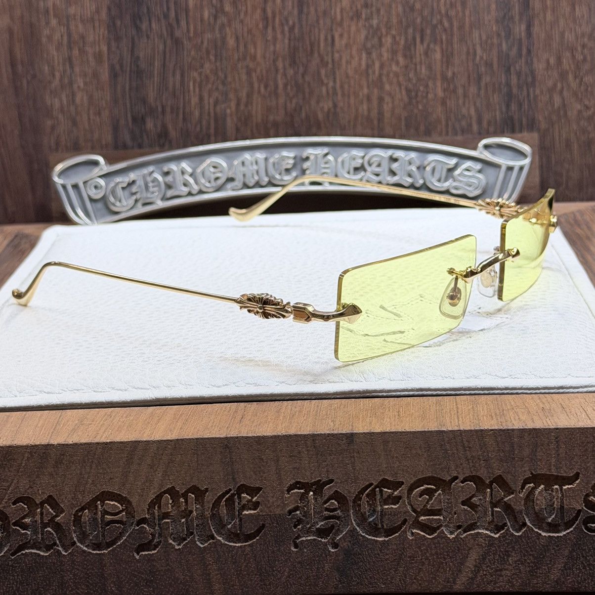 Chrome Hearts Chrome Hearts SOLID GOLD Hellz Bellz Sunglasses Size ONE SIZE - 5 Thumbnail