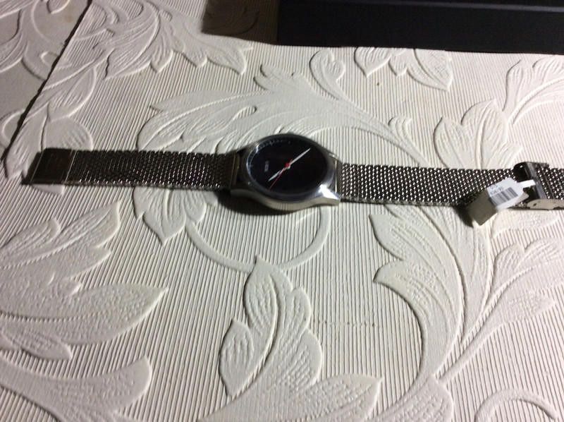 Designer Miro men's black dail mesh strainless steel braclete watch Size ONE SIZE - 2 Thumbnail