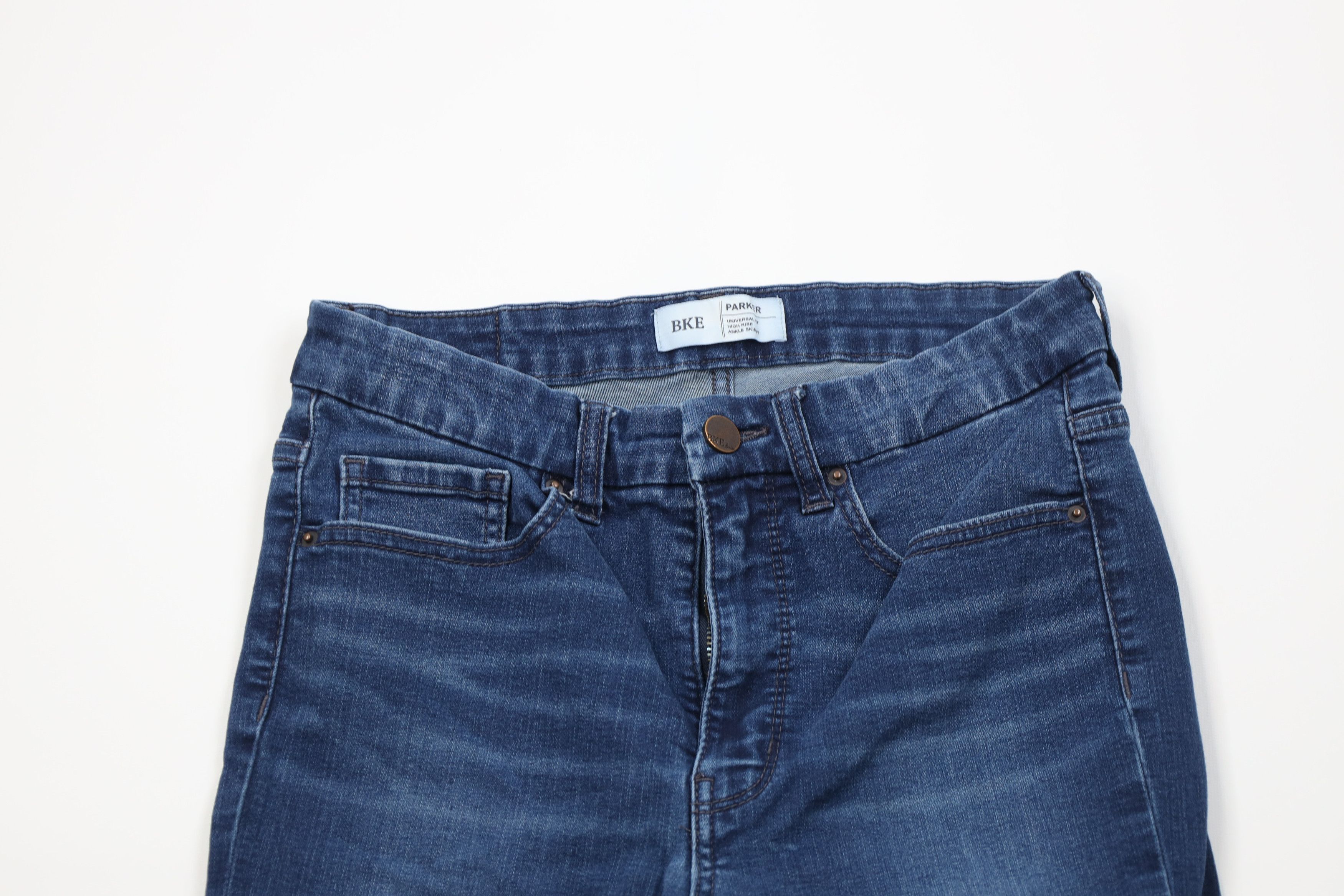 Vintage Buckle BKE Stretch Parker High Rise Skinny Ankle Jeans Size 26" / US 2 / IT 38 - 2 Thumbnail