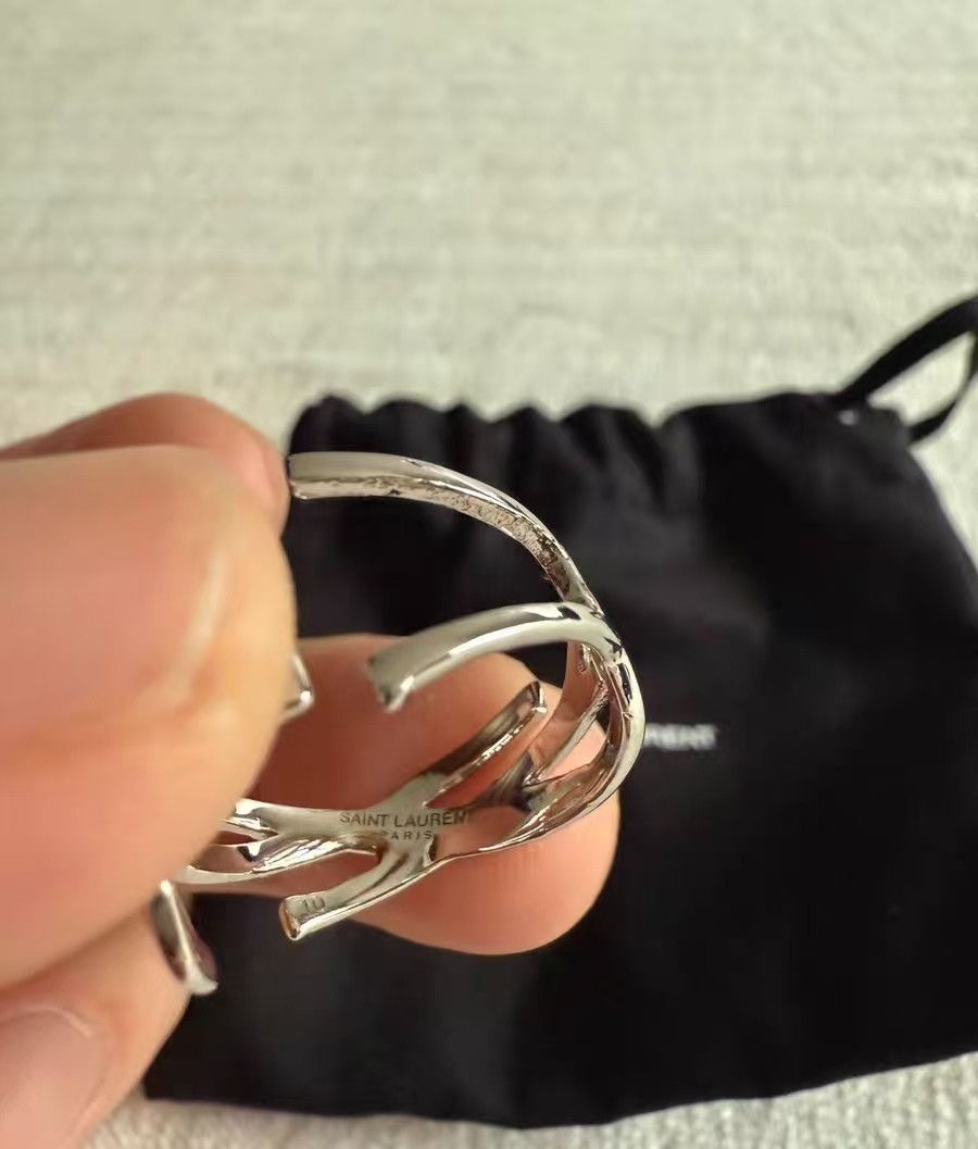 Saint Laurent Paris Saint Laurent Twisted Ring with Packaging-dmc Size ONE SIZE - 4 Thumbnail