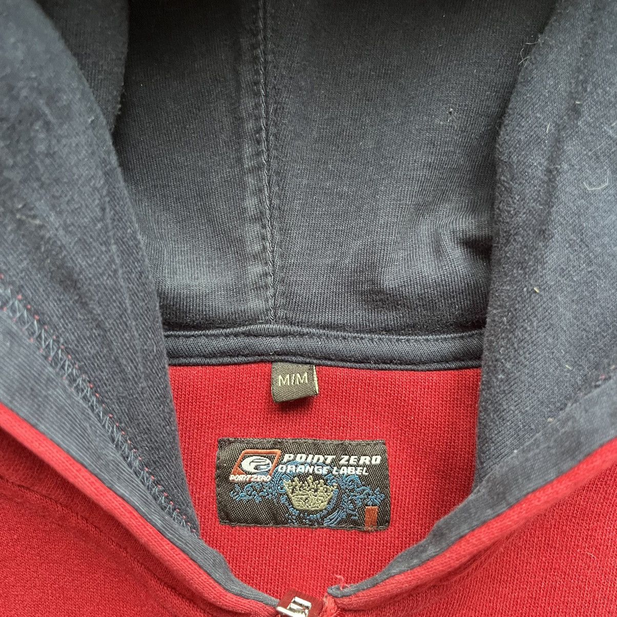 Point Zero Vintage red Point Zero zip up hoodie Size US M / EU 48-50 / 2 - 7 Thumbnail