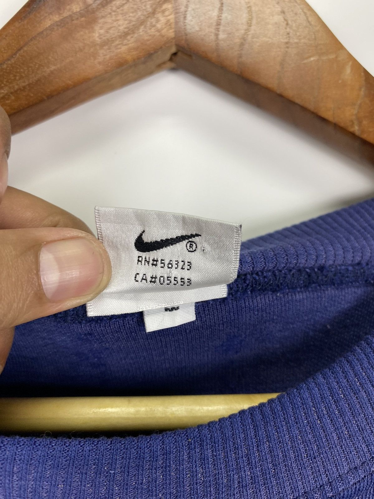 Nike × Vintage Vintage 90’s Nike Swoosh big logo sweater Size US L / EU 52-54 / 3 - 10 Thumbnail