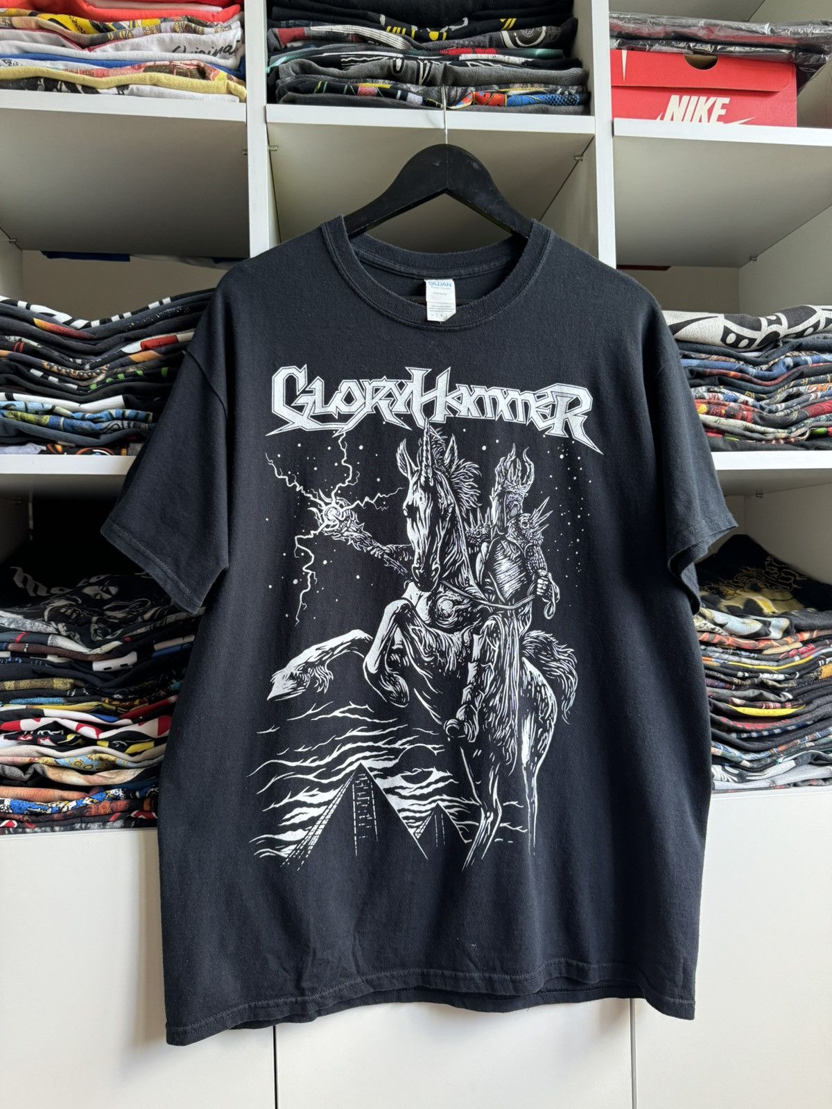Band Tees × Vintage Vintage Glory Hammer The Battle for Eternity Black Metal Tee Size US L / EU 52-54 / 3 - 2 Thumbnail