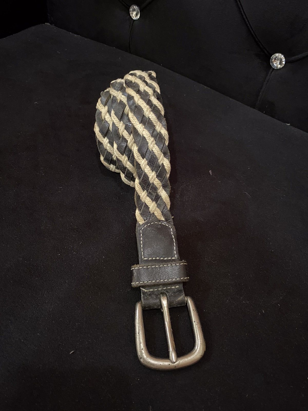 Japanese Brand Japanese Brand Braided Leather Buckle Belt Size ONE SIZE - 3 Thumbnail