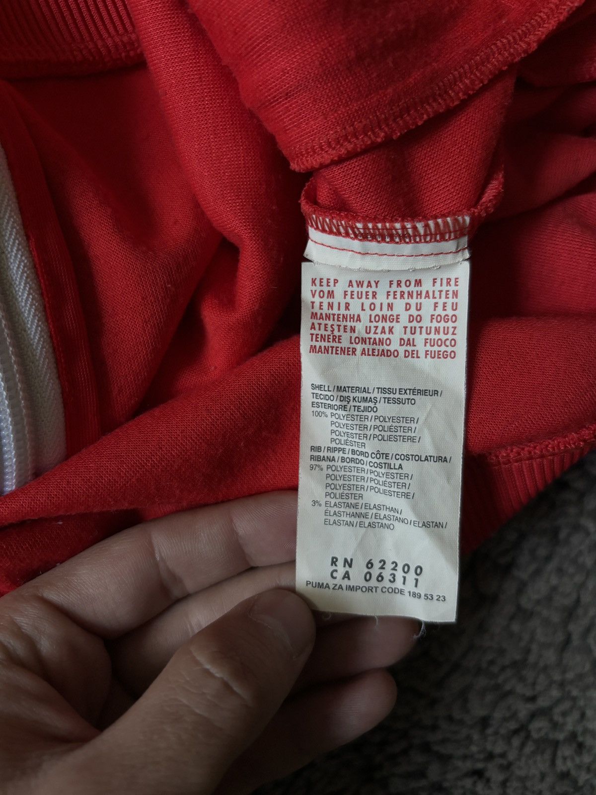 Puma × Vintage Puma Arsenal Vintage Soccer Red Track Top Size US XL / EU 56 / 4 - 7 Thumbnail
