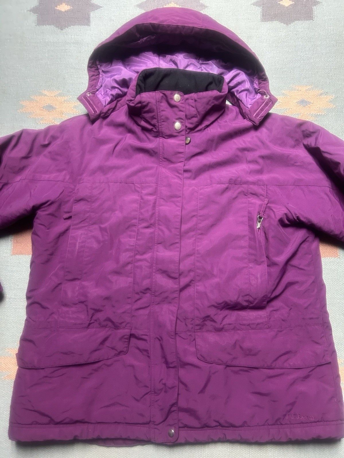Vintage Vtg LL Bean hooded puffer jacket insulated ski snow 1X XL Size XL / US 12-14 / IT 48-50 - 2 Thumbnail