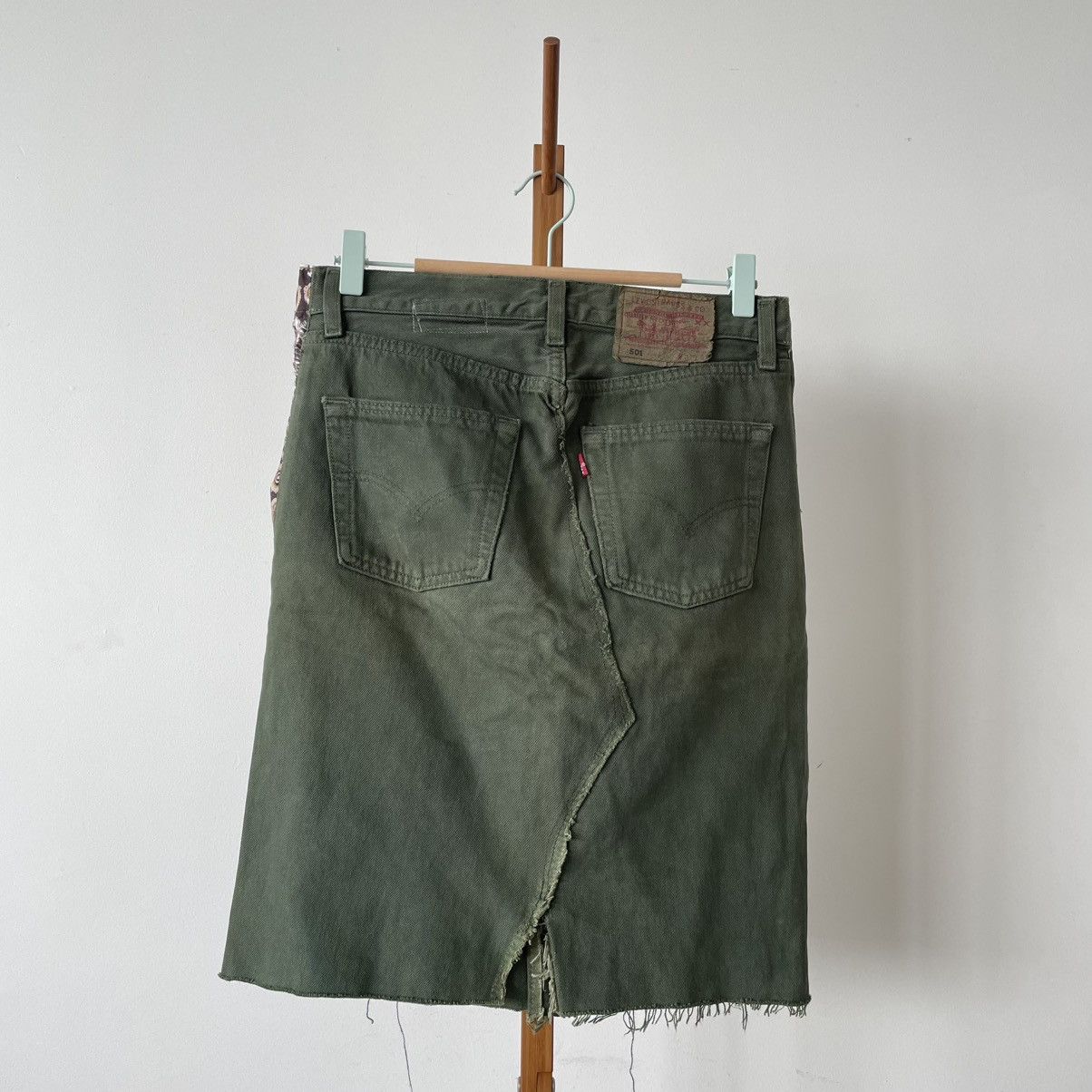 Levi's Vintage Clothing Rare Vintage Sample Levis Patchwork Mini Skirt Size 30" / US 8 / IT 44 - 7 Thumbnail