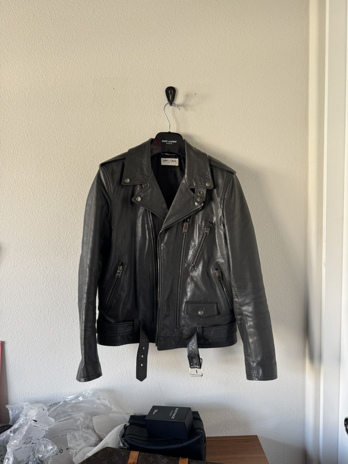 Saint Laurent Paris Saint Laurent Paris L17 Leather Jacket Size US M / EU 48-50 / 2 - 2 Thumbnail