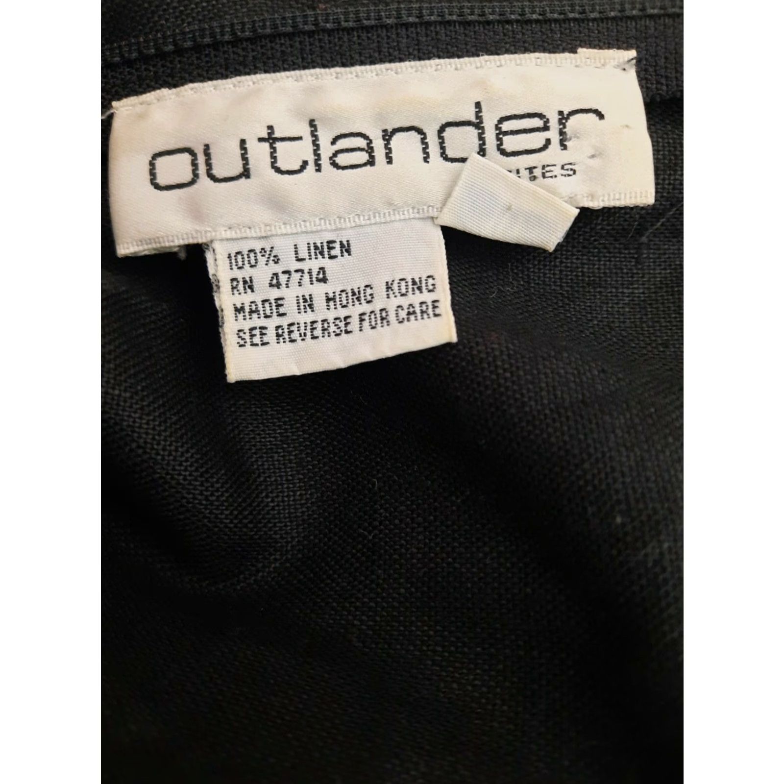 Etro VINTAGE Outlander Linen Retro Little Black Dress Cocktail Size 10 Medium M 90s - Wiggle/Pencil Mod/GoGo 1960s Black Size S/M Couture? Size S / US 4 / IT 40 - 2 Thumbnail
