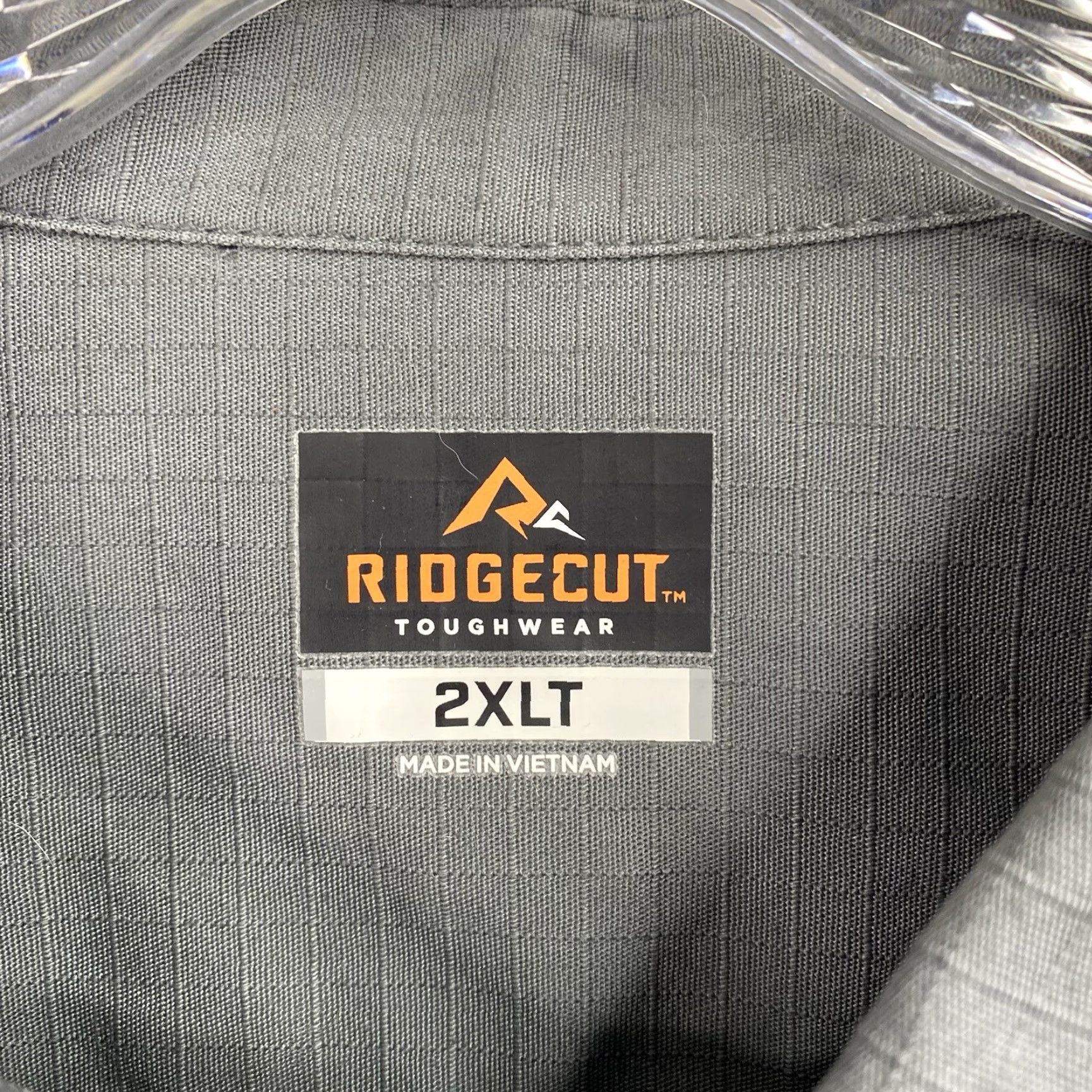 Vintage Ridgecut Toughwear Mens Shirt 2XLT Gray Ripstop Reinforced Elbow Tactical Button Size US XXL / EU 58 / 5 - 4 Thumbnail