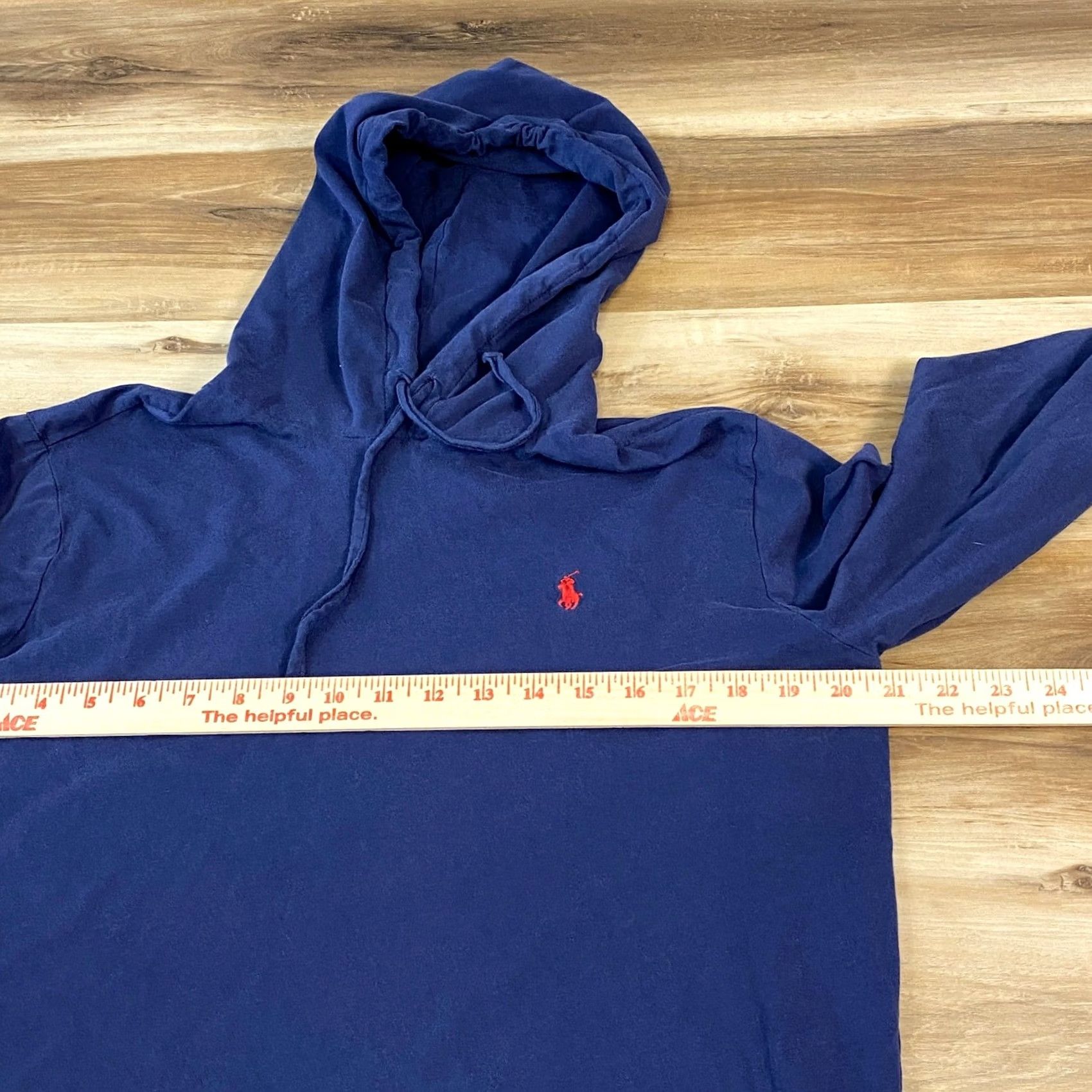 Polo Ralph Lauren Polo Ralph Lauren Hooded T-Shirt Mens M Navy Blue Cotton Heritage Casual Hoodie Size US M / EU 48-50 / 2 - 6 Thumbnail