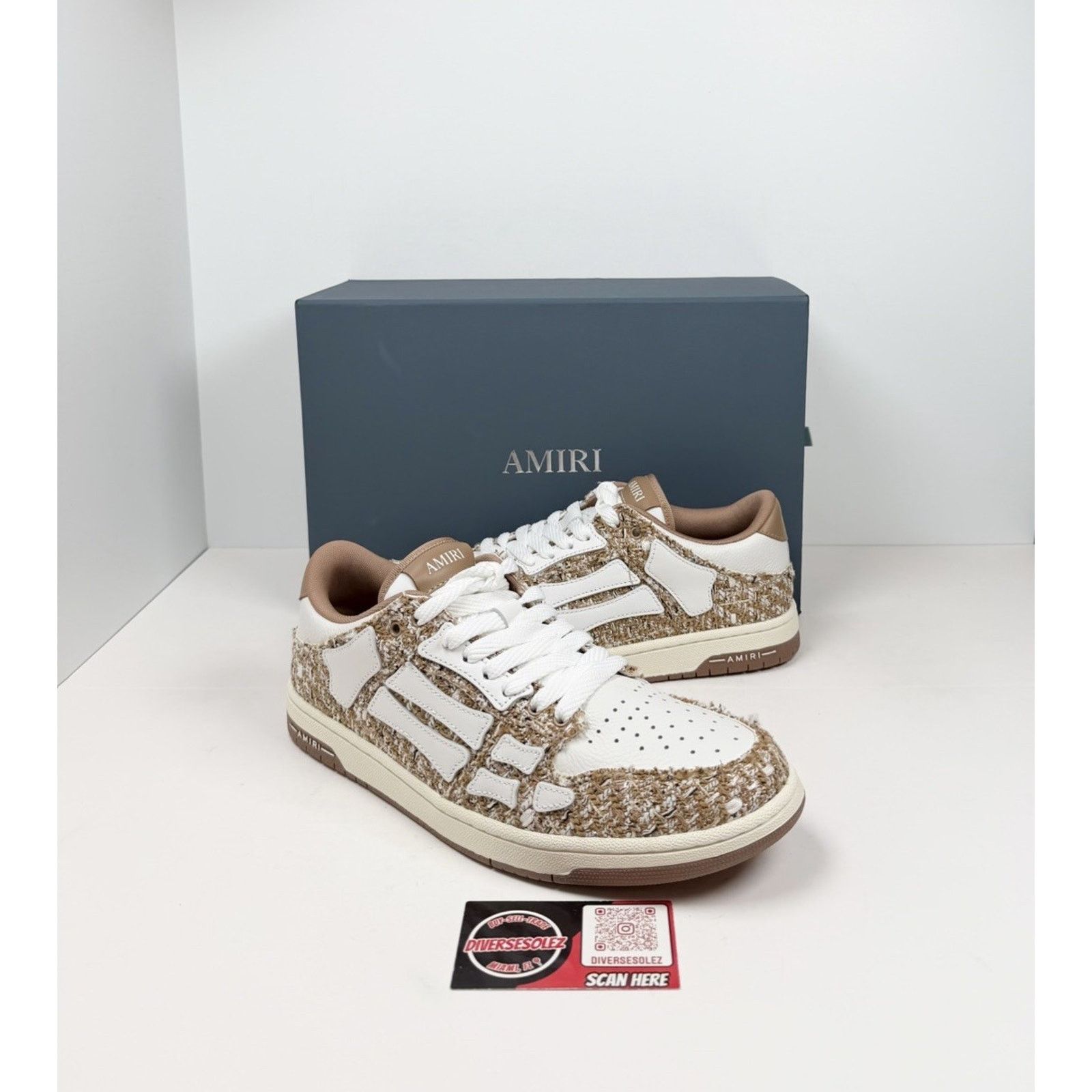 Amiri Size 44EU/11US - Amiri Skel Top Low Boucle NEW Size US 11 / EU 44 - 1 Thumbnail