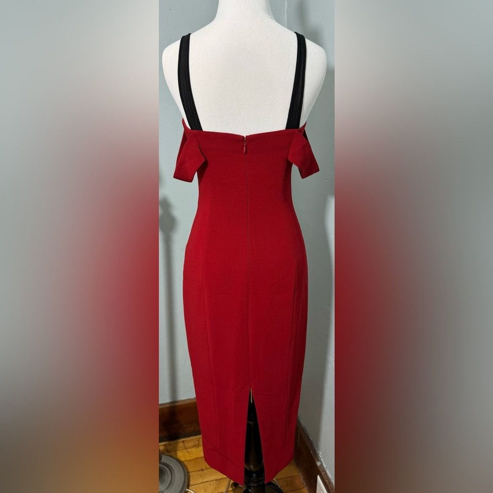 Cinq a Sept Cinq a Sept Rust Nova Midi Dress Back Slit Celebrity Favori Size S / US 4 / IT 40 - 3 Thumbnail