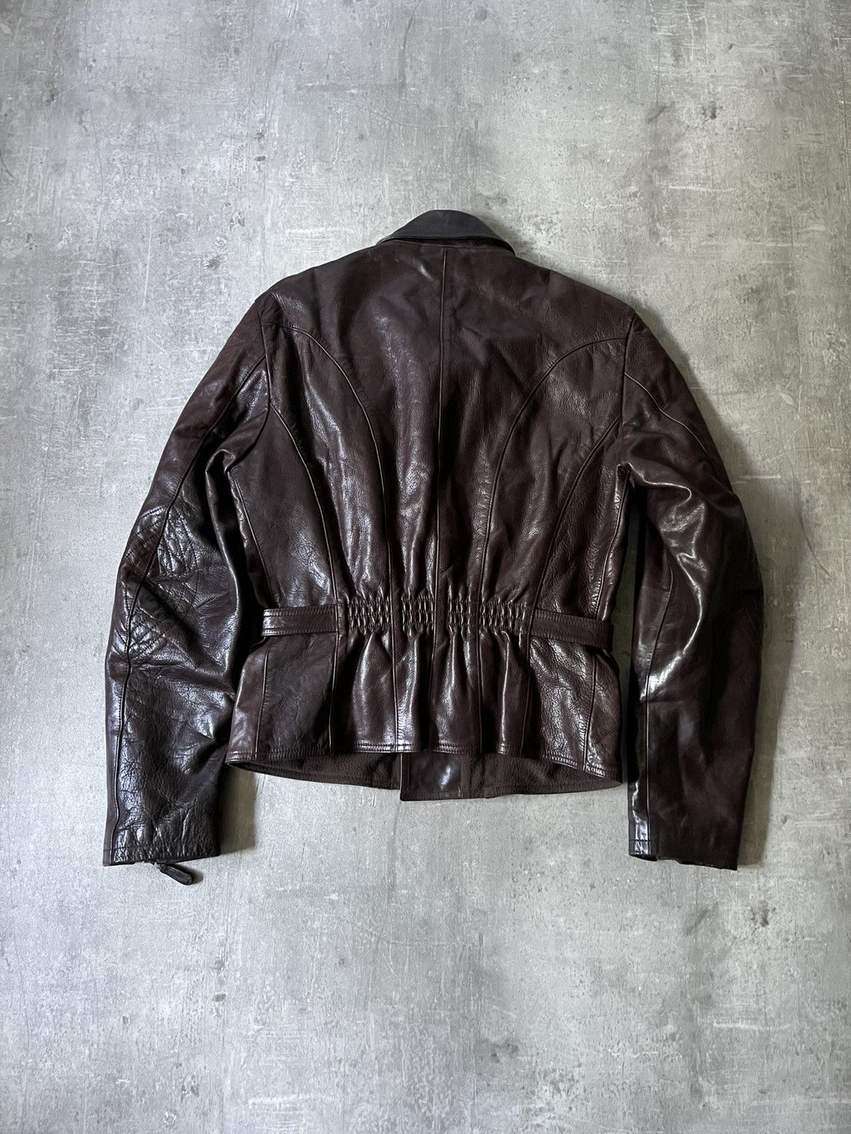Jil Sander Jil Sander by Raf Simons brown leather jacket rare Size US M / EU 48-50 / 2 - 3 Thumbnail