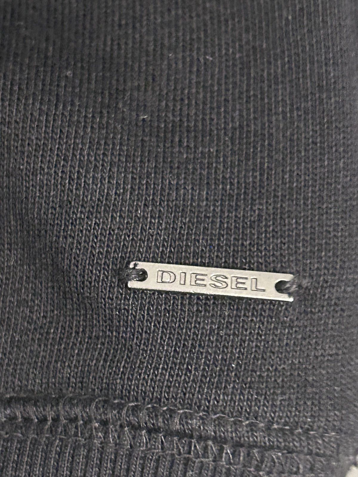 Diesel Vintage black DIESEL y2k black sweatshirt XXS Size US XXS / EU 40 - 5 Thumbnail