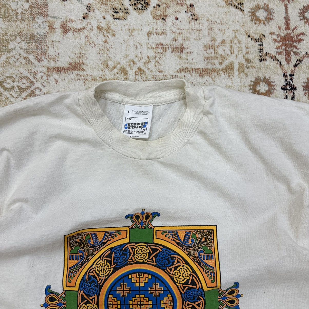 Japanese Brand × Vintage Vintage Yantra T-shirts Big Logo Single stitch 90s Y2K Size US L / EU 52-54 / 3 - 4 Thumbnail